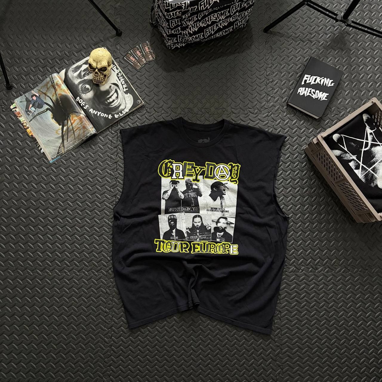 Fuck The Population × G59 Records Suicideboys Grey Day Tour Europe 2023 12 Tee T-shirt FTP Size US XXL / EU 58 / 5 - 2 Thumbnail