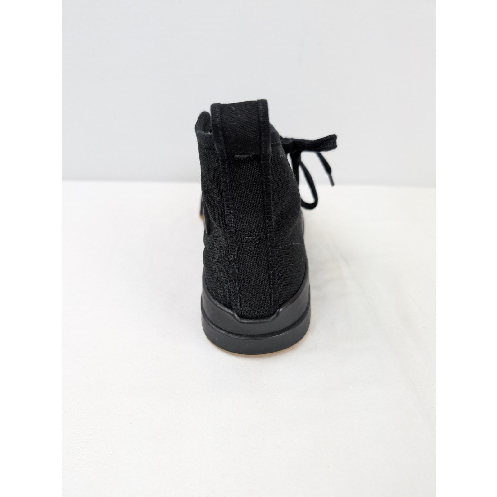 Bottega Veneta o1rshd1 Canvas Vulcan Sneaker in Black Size US 9 / EU 42 - 17 Thumbnail