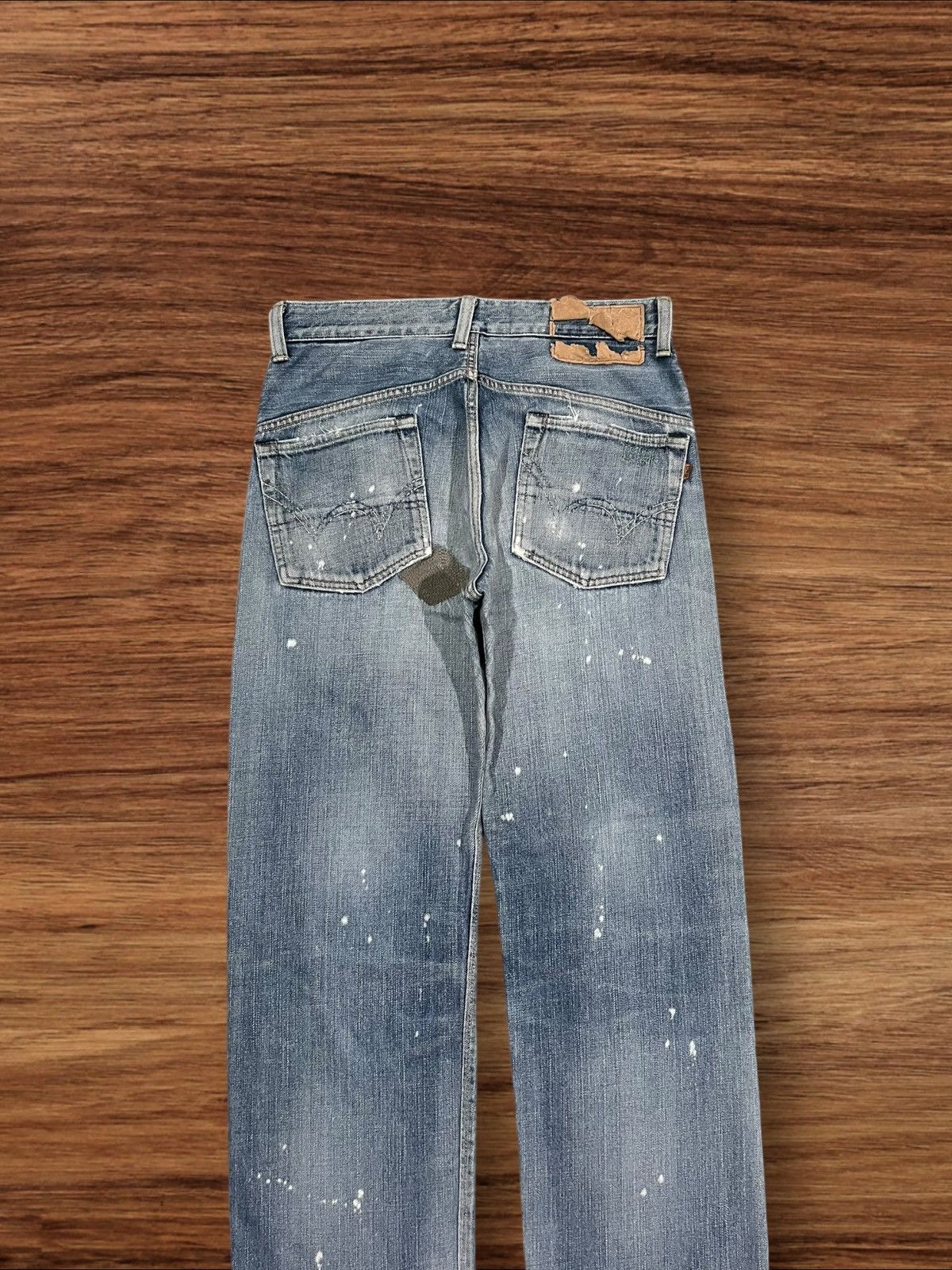 Edwin × Japanese Brand × Takeo Kikuchi Vintage Japanese Brand Edwin Paint Splattered Selvedge Jeans Size US 32 / EU 48 - 5 Thumbnail