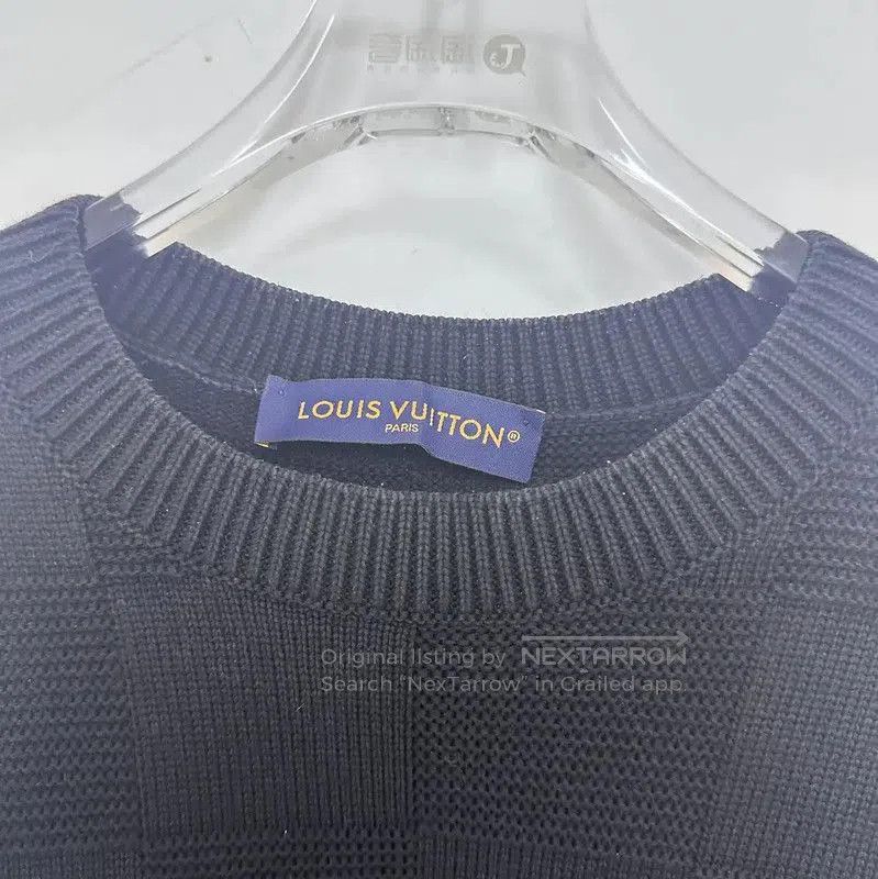 Louis Vuitton Louis Vuitton Black Wool Long Sleeve Sweater . Size US M / EU 48-50 / 2 - 4 Thumbnail