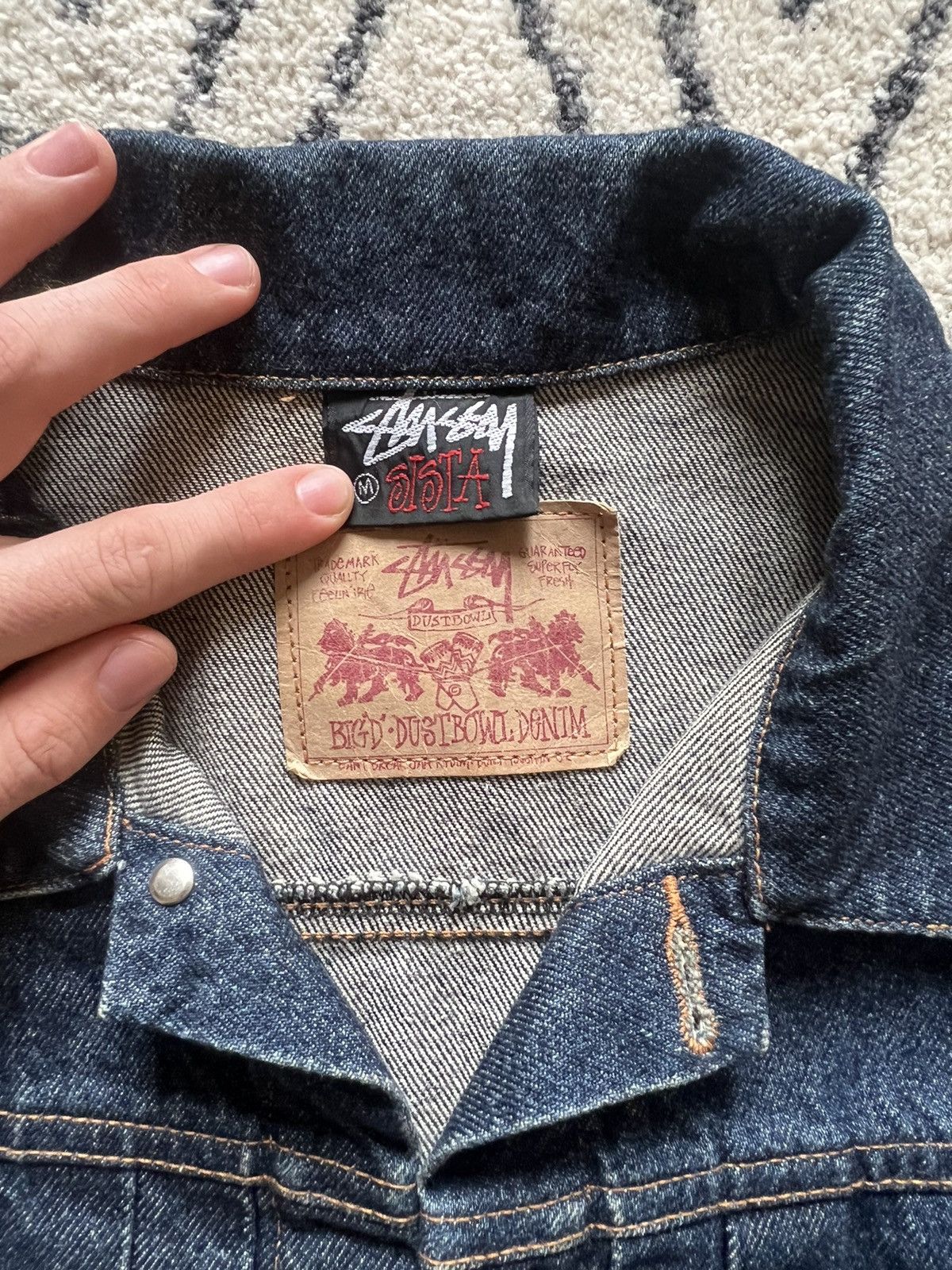 Stussy INSANE 90s VINTAGE STUSSY SISTA “FIRST EDITION” DENIM JACKET |  Grailed