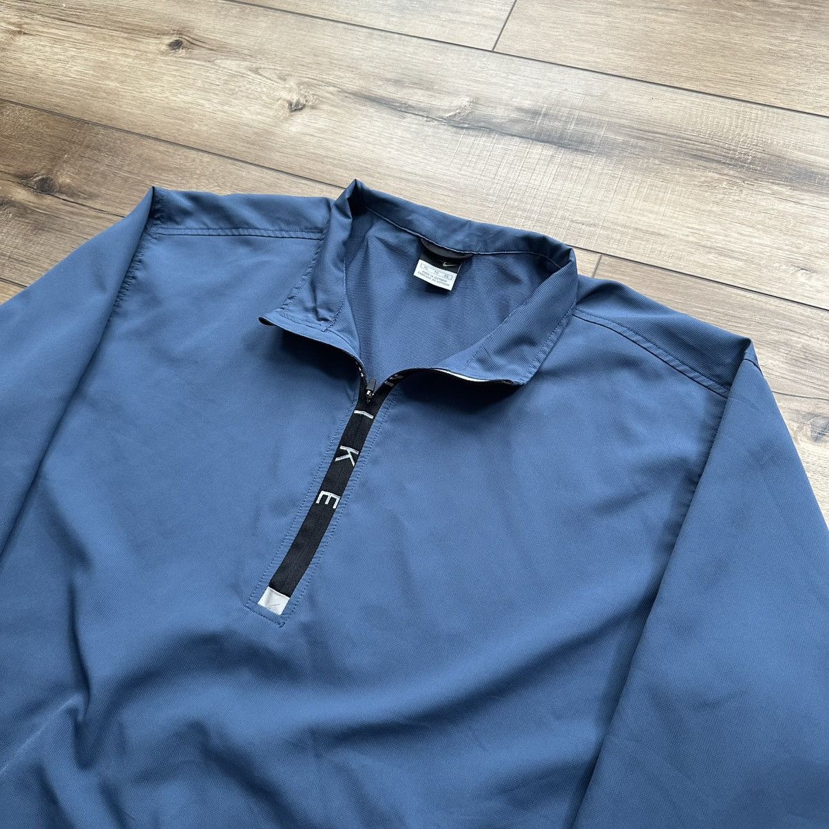 Nike Vintage 2000s Nike Blue Quarter Zip Pullover Size US XL / EU 56 / 4 - 3 Thumbnail