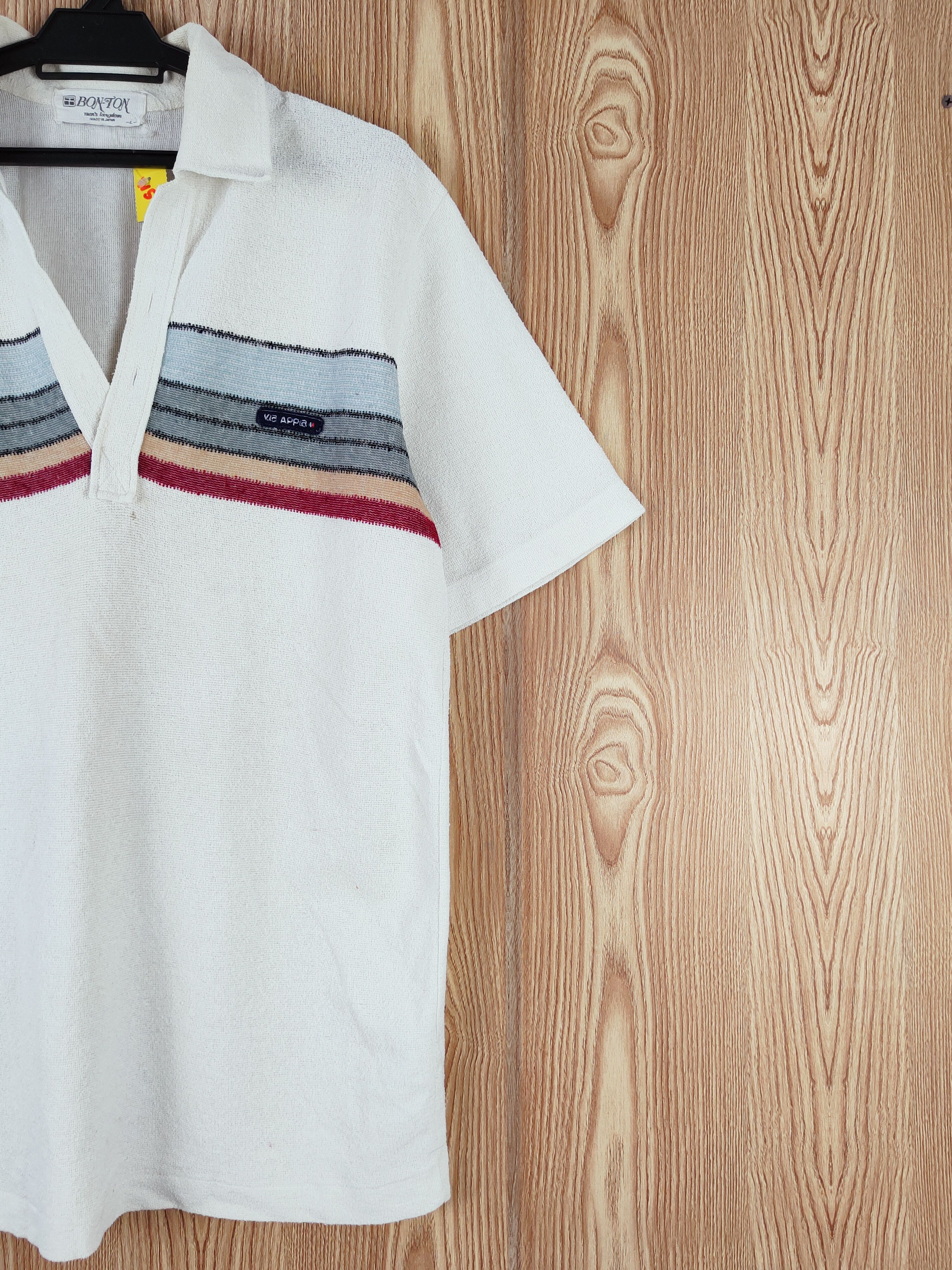 Japanese Brand × Vintage Bon-ton made in japan vintage White Polo #W592 Size US L / EU 52-54 / 3 - 7 Thumbnail