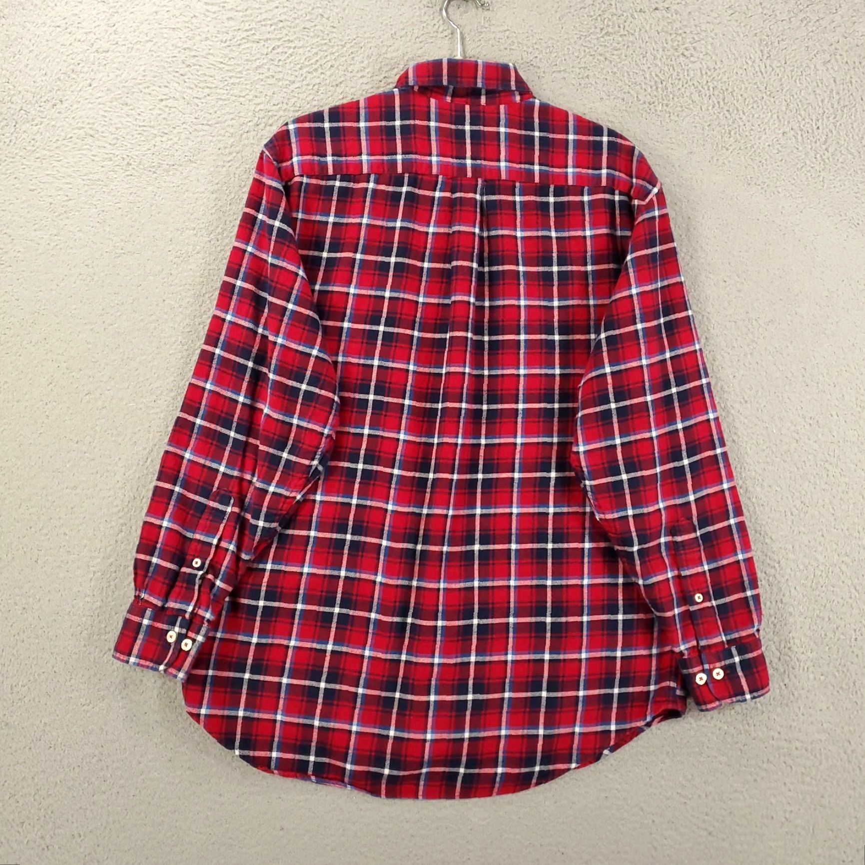 Brooks Brothers VINTAGE Brooks Brothers 346 Button-Up Shirt Mens Medium Plaid Flannel Cotton Red/Blue Outdoor Casual Workwear Mens Regular Size US M / EU 48-50 / 2 - 8 Thumbnail