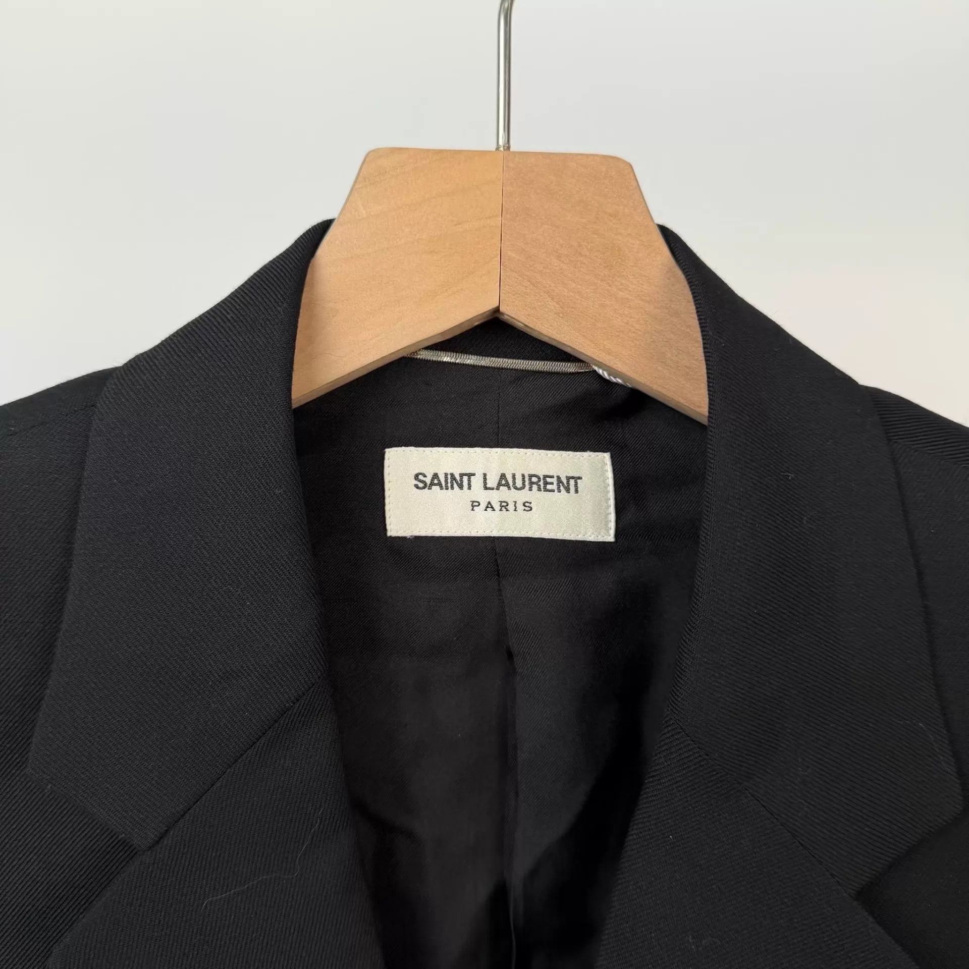Yves Saint Laurent YSL Black Suit Jacket Size 46R - 4 Thumbnail