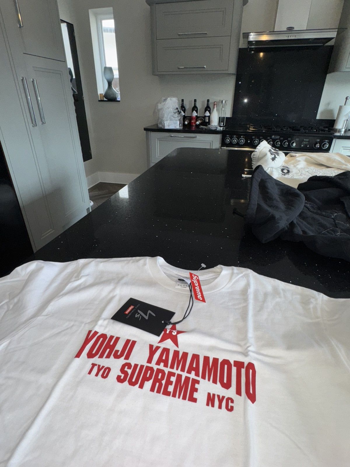Supreme Y's Yohji Yamamoto Star Tee M 白 Supreme Y's by Yohji Yamamoto L/S Tee White Men's - FW25 - US