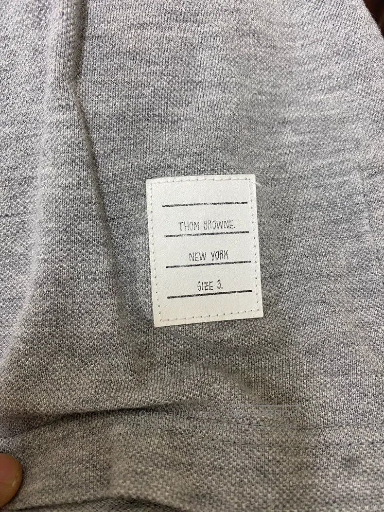 Thom Browne Thom Browne Gray Polo Shirt Size US L / EU 52-54 / 3 - 3 Thumbnail
