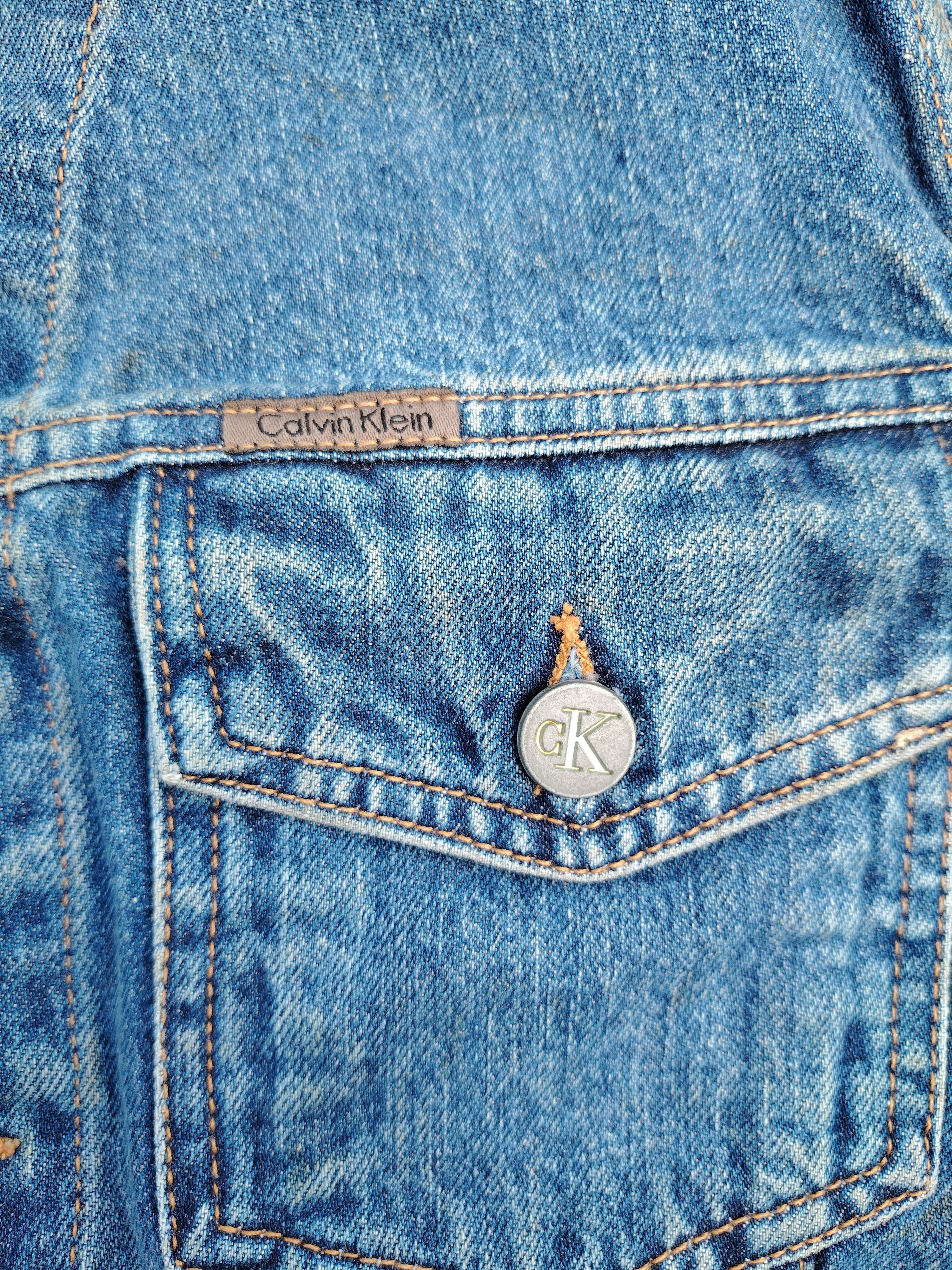 Calvin Klein × Vintage Calvin Klein Vintage Denim Vest Jacket Size US L / EU 52-54 / 3 - 4 Thumbnail