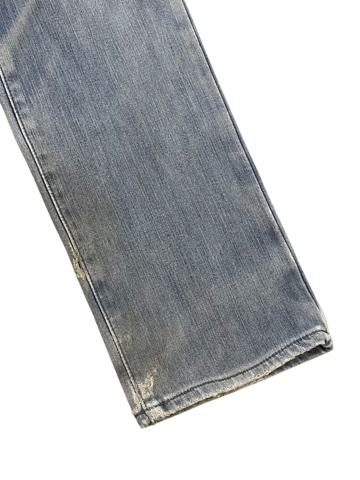 Japanese Brand Distress Slim Jeans Edwin Japan Double Layer Stretch 2🟦 Size US 35 - 3 Thumbnail