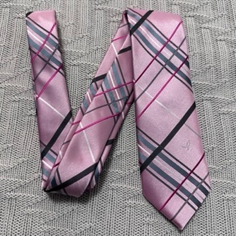 Other Susan G Komen pink plaid breast cancer tie Size ONE SIZE - 1 Thumbnail