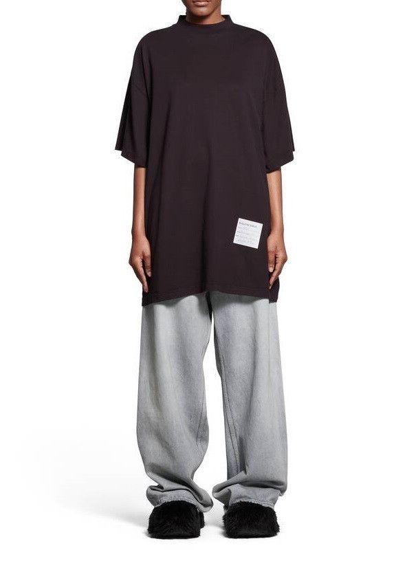 Balenciaga o1la1rc1a1225 Sample Sticker T-Shirt Oversized in Black Size S / US 4 / IT 40 - 3 Thumbnail
