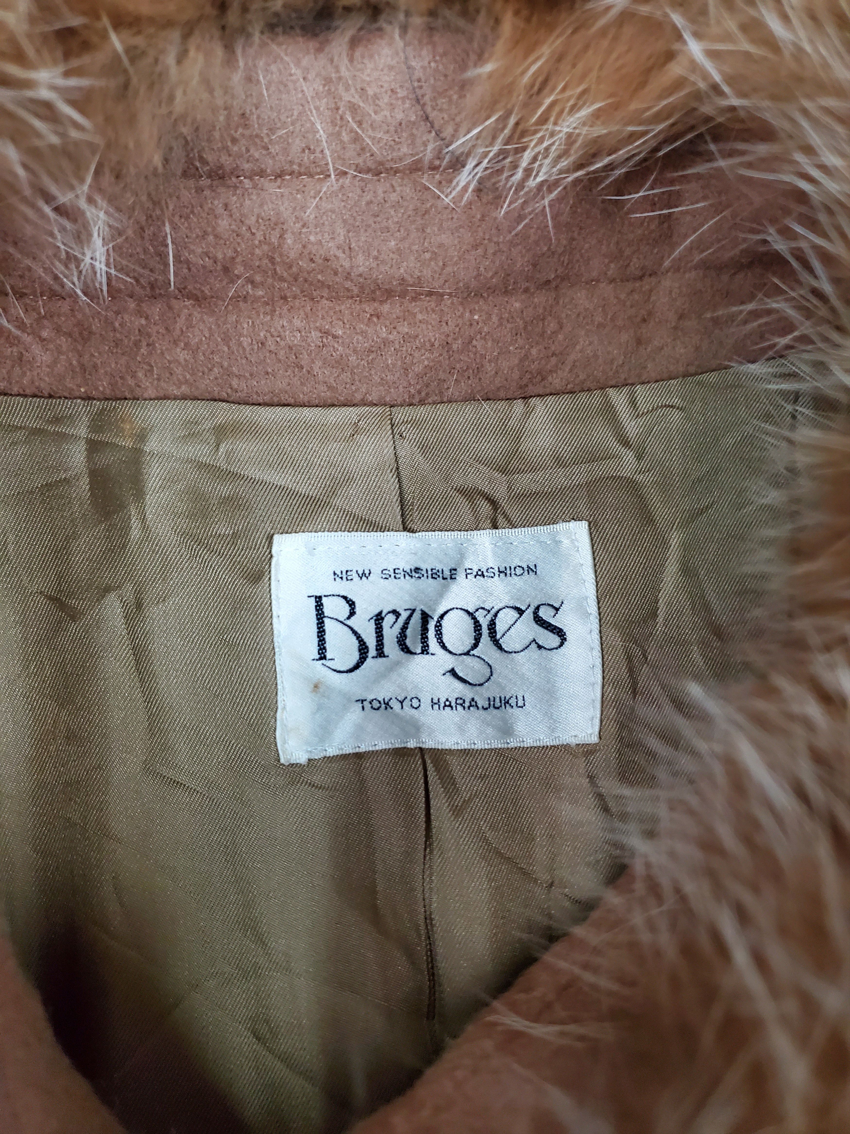 Japanese Brand × Vintage Vintage Wool Long Jacket Fur Size L / US 10 / IT 46 - 7 Thumbnail