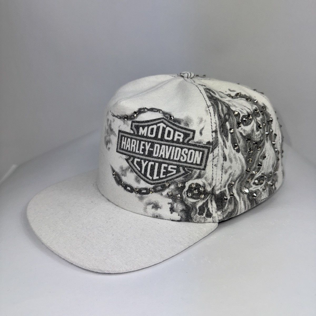Bossi Sportswear BOSSI HARLEY DAVIDSON 1/1 RHINESTONE VINTAGE CAP Size ONE SIZE - 5 Thumbnail