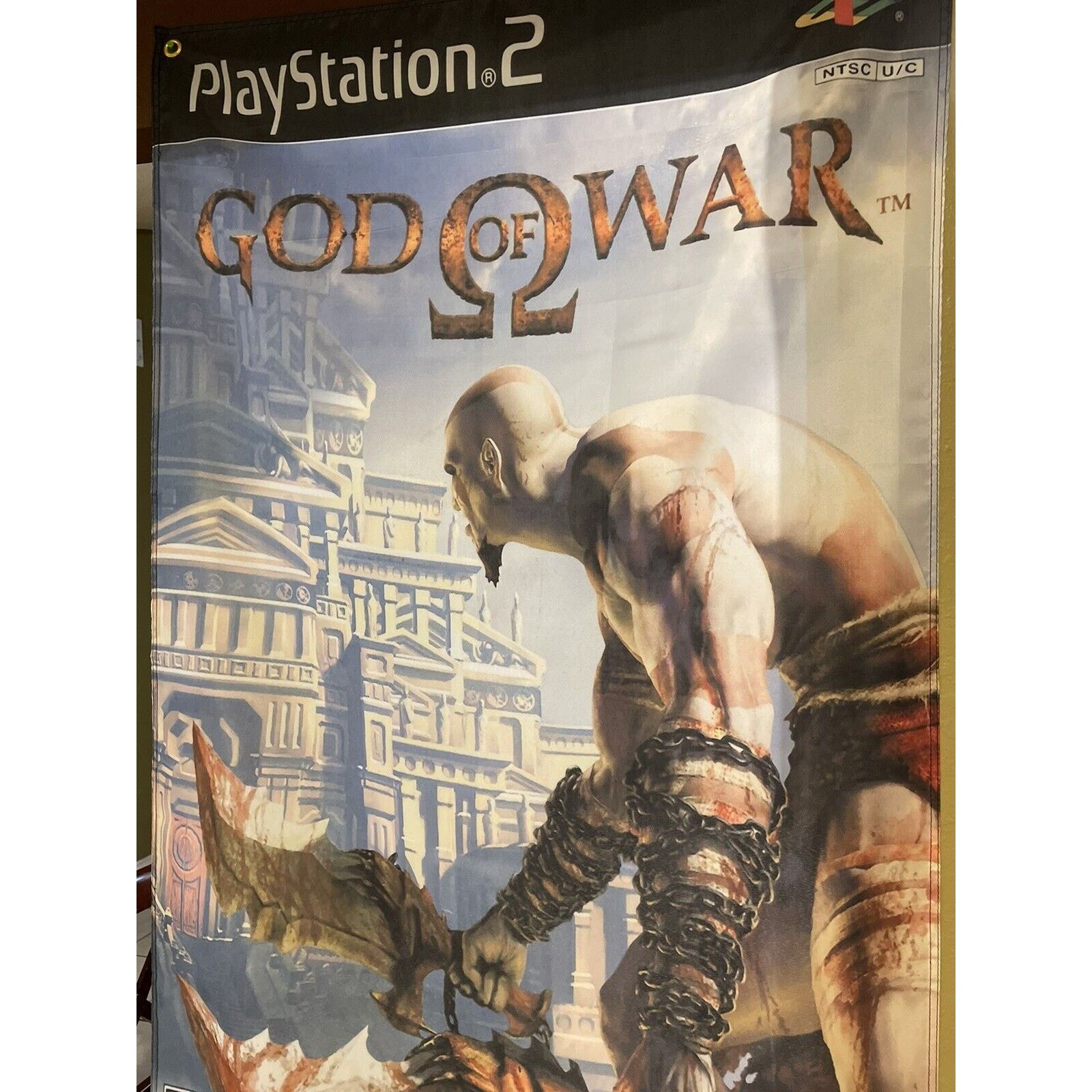 Playstation God Of War 5' Flag Banner Sony PS2 PlayStation Size ONE SIZE - 2 Thumbnail