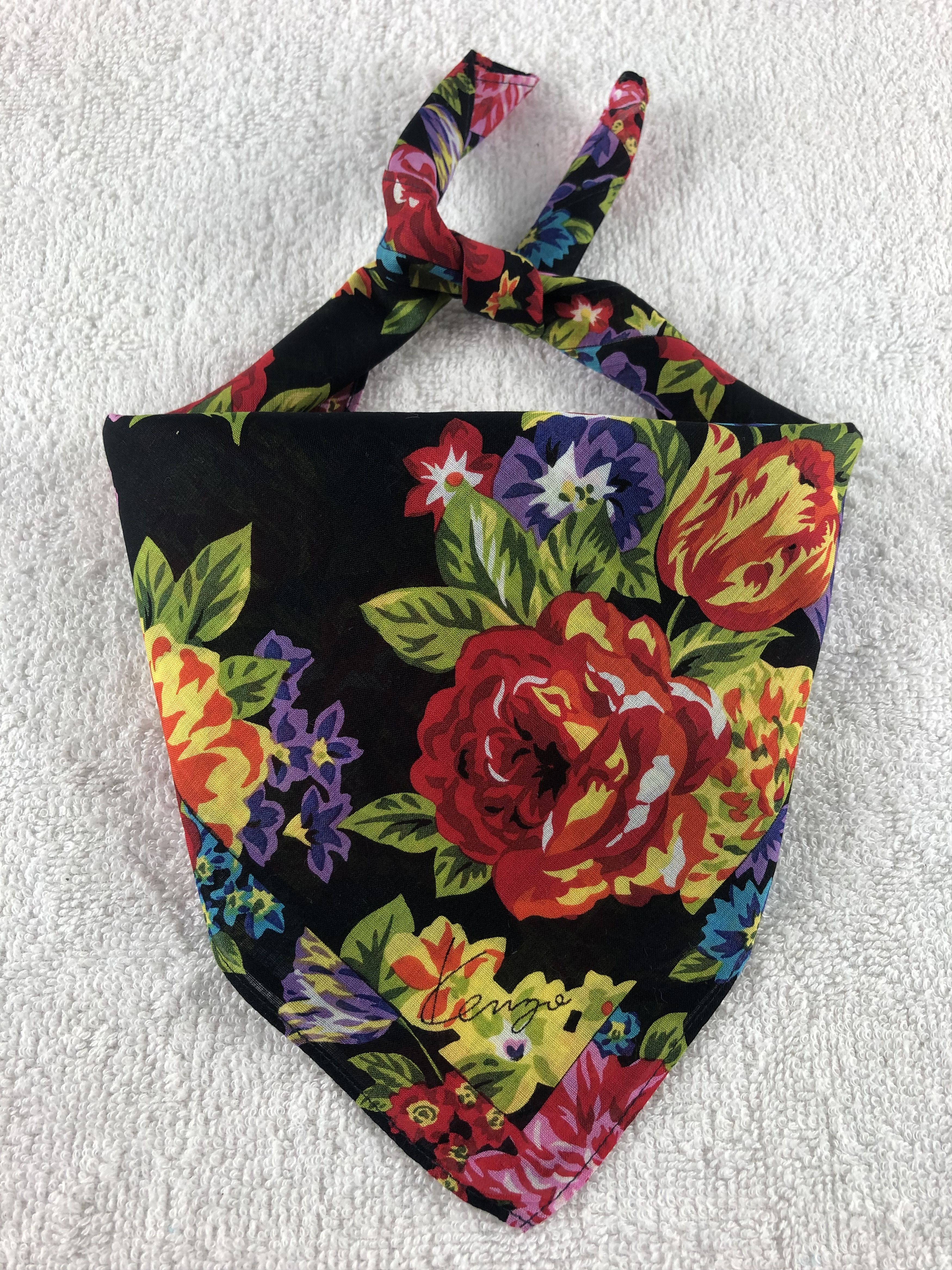 Kenzo × Vintage Kenzo Floral Handkerchief / Bandana / Neckerchief Size ONE SIZE - 1 Thumbnail