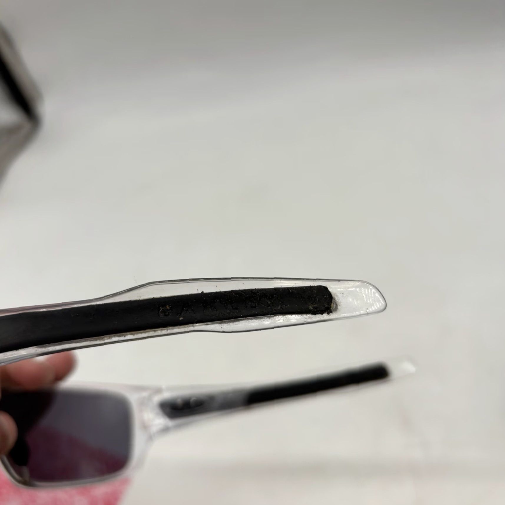 Oakley Oakley Sunglasses Turbine Rotor Clear Polarized Wrap Men Sunglasses Black Lens 132mm Temple Size ONE SIZE - 2 Thumbnail