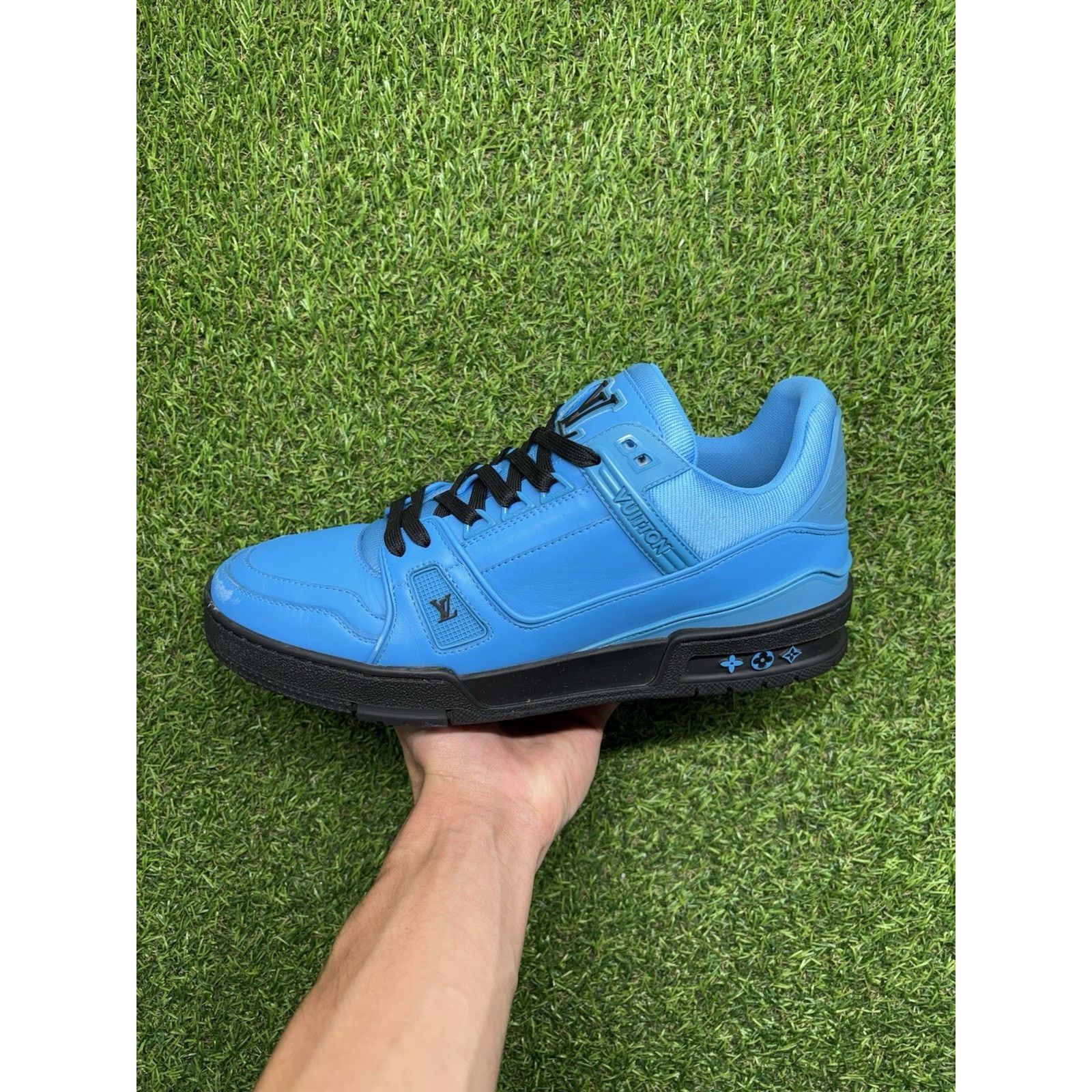 Louis Vuitton 8-8.5 US Louis Vuitton Trainer ' Blue Black ' | SUPER CLEAN! Size US 8 / EU 41 - 9 Thumbnail