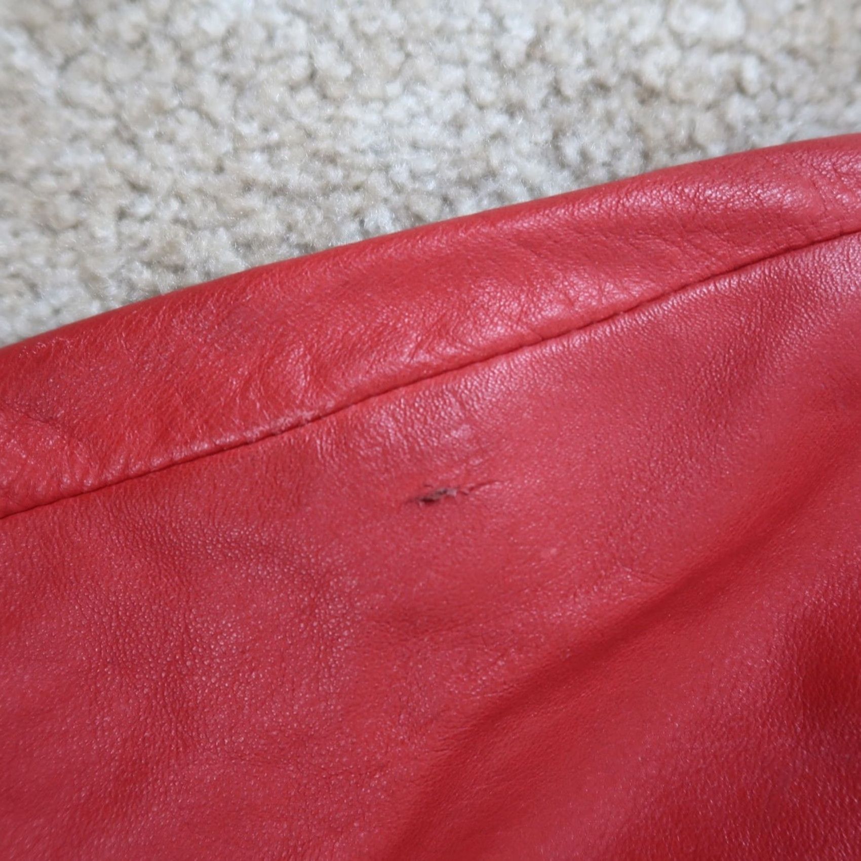 Vintage VINTAGE Wilsons Red Leather Jacket Women's Medium Full Zip Insulated Coat Size M / US 6-8 / IT 42-44 - 7 Thumbnail