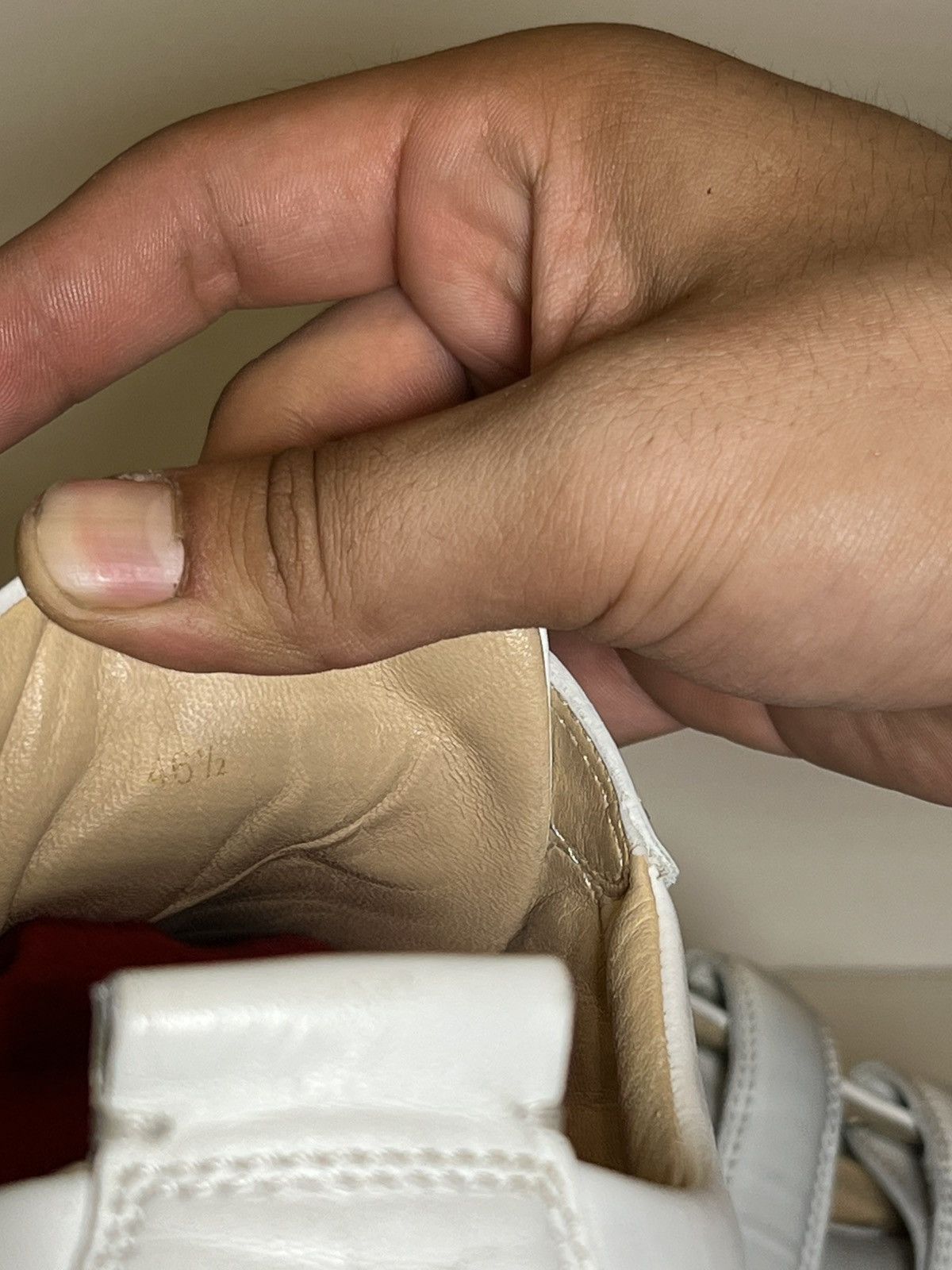 Christian Louboutin Kiddo Donna Flat Calf Leather White Strap Trainer Sneaker Size US 13 / EU 46 - 7 Thumbnail