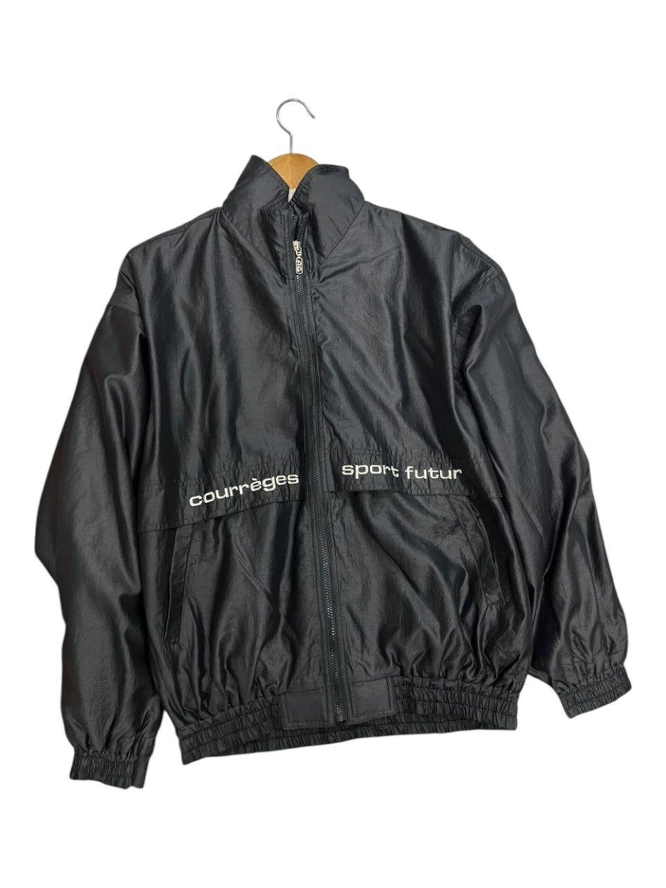 Courreges × Designer Vintage Courreges Bomber Jacket Size US L / EU 52-54 / 3 - 2 Thumbnail
