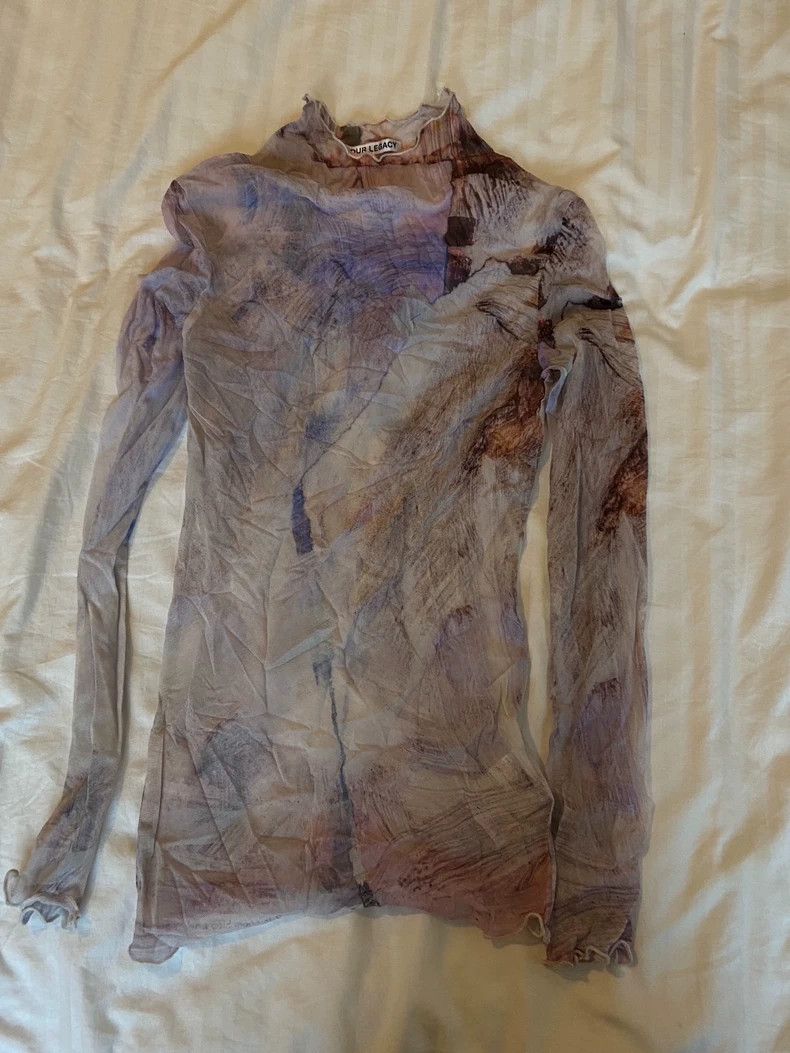 Our Legacy Our Legacy Printed high collar top Size S / US 4 / IT 40 - 9 Thumbnail