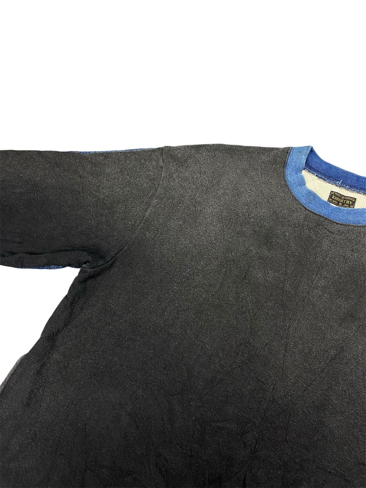 Kapital Kapital Kountry Indigo Waffle Two-Tone Sweater Size US L / EU 52-54 / 3 - 16 Thumbnail