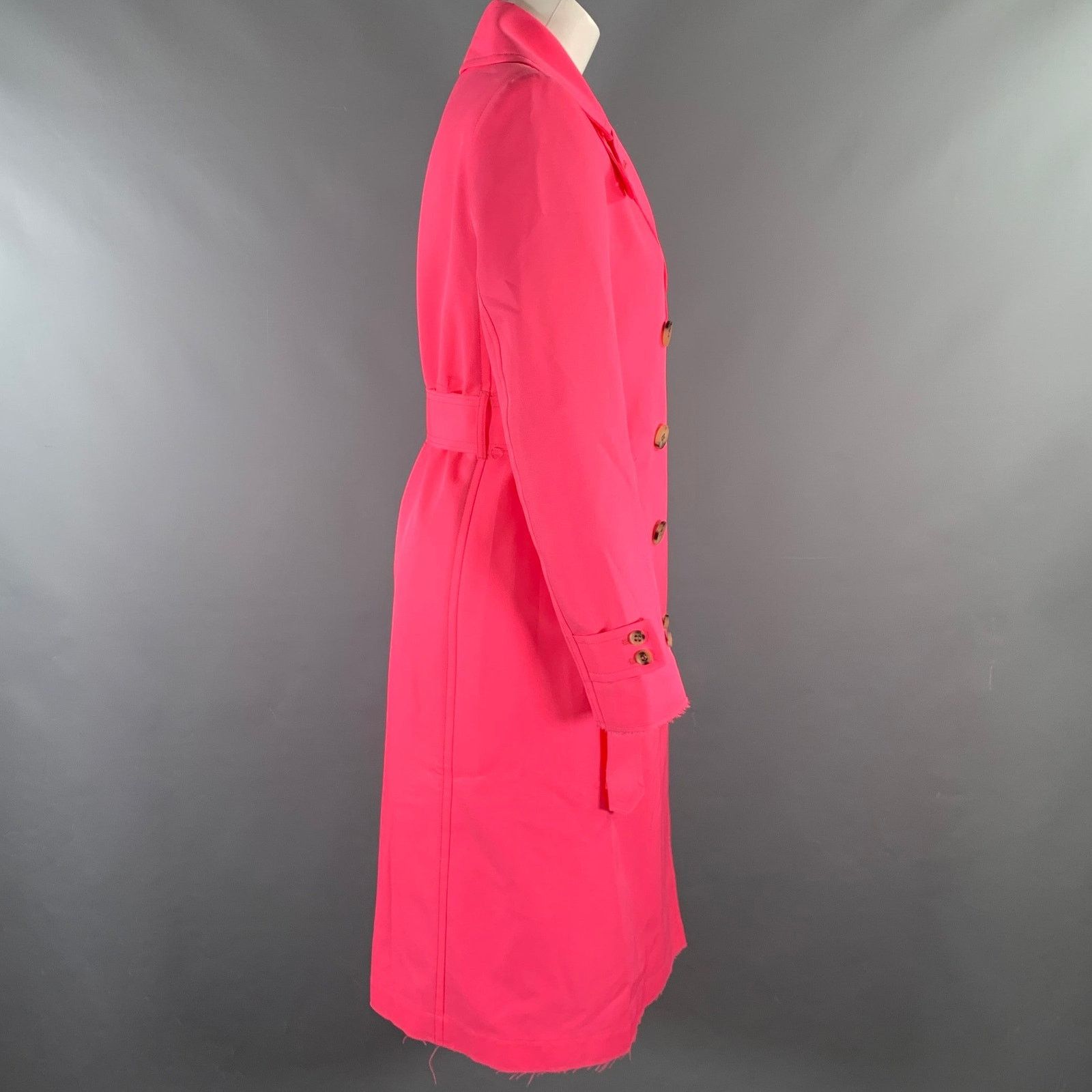 Golden Goose GOLDEN GOOSE Size S Pink Polyester Trench Coat Size S / US 4 / IT 40 - 3 Thumbnail