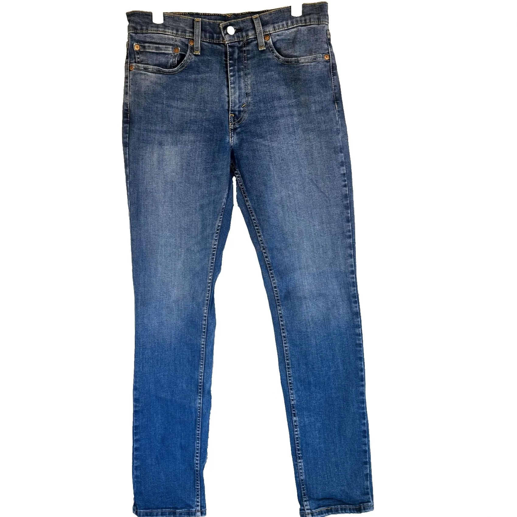 Levi's Levi's 511 Jeans Mens 32x32 Blue Medium Wash Slim Tapered Stretch Denim Zip Fly Jeans 5-Pocket Design Logo Size US 32 / EU 48 - 5 Thumbnail