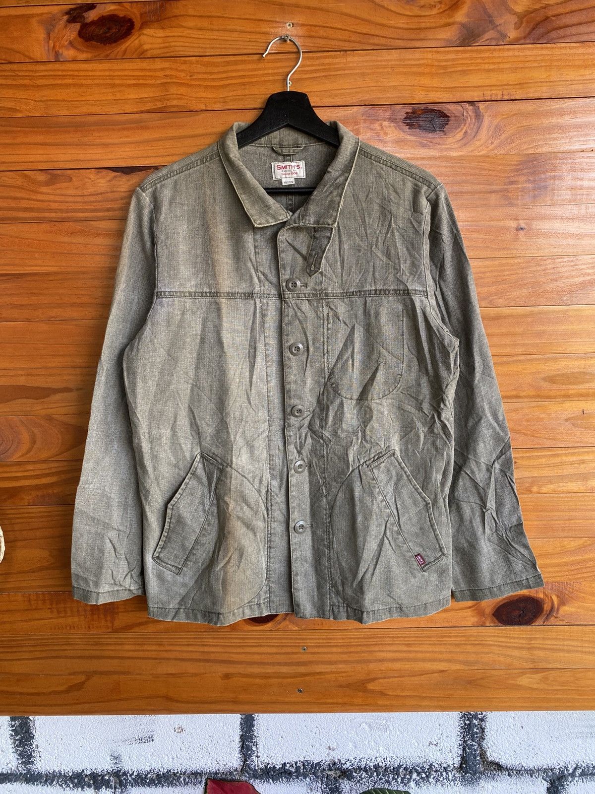 Smith's American Smith’s American Vintage Work Grey Cotton Utility Jacket Size US M / EU 48-50 / 2 - 3 Thumbnail