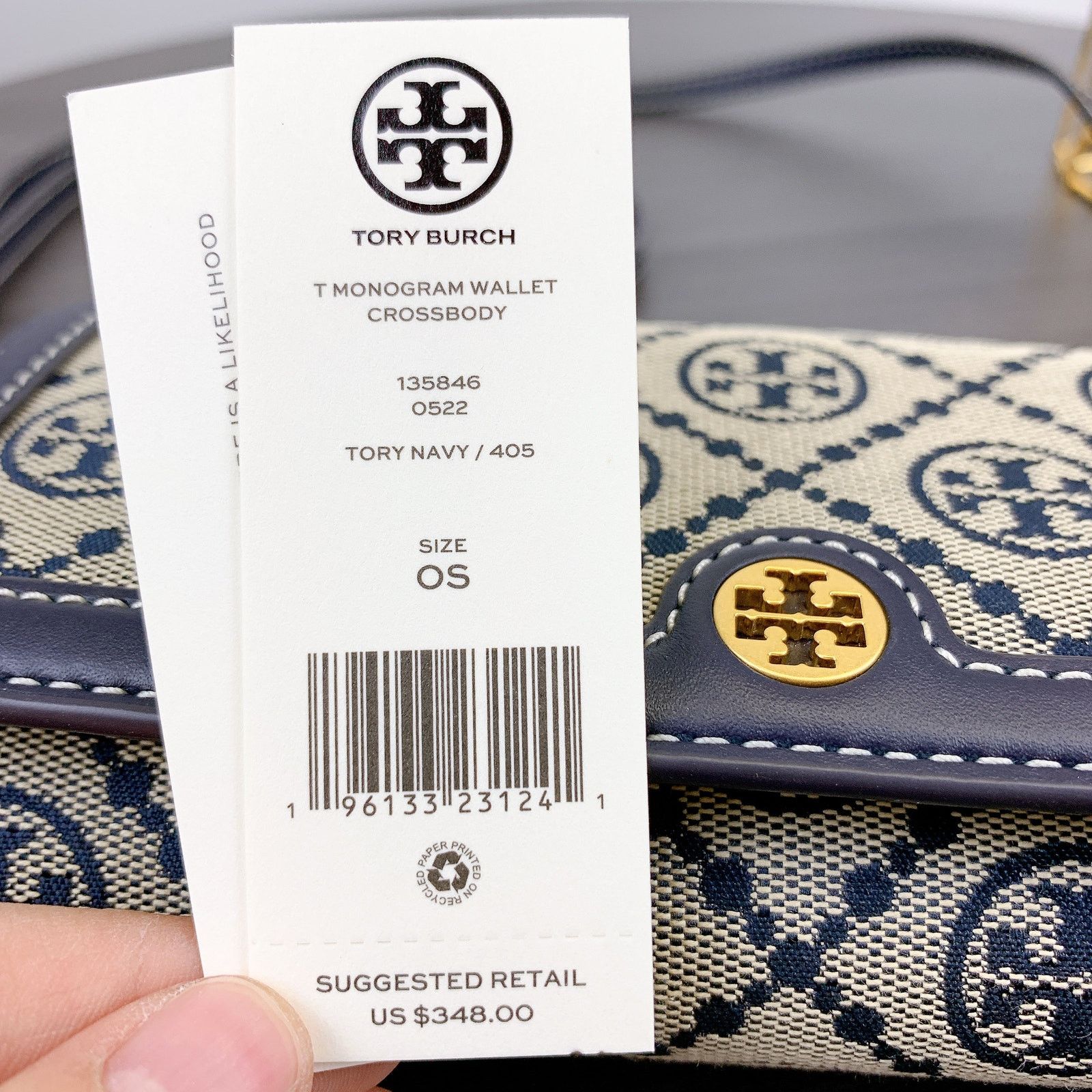 Tory Burch (E)Tory Burch 135846 T MONOGRAM WALLET CROSSBODY Size ONE SIZE - 8 Thumbnail