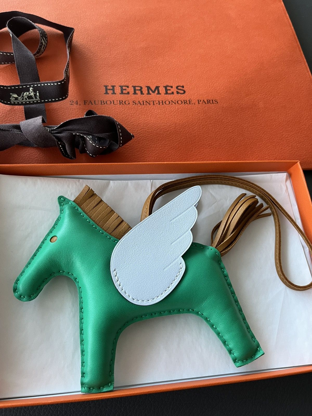 Hermes Super Rare New Hermes Rodeo Pegase MM Leather Horse Charm Size ONE SIZE - 2 Thumbnail