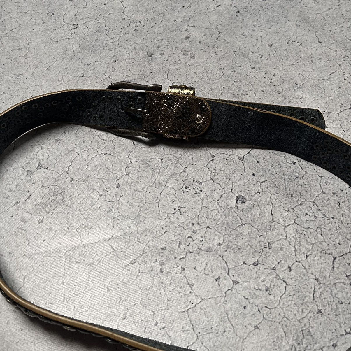 Japanese Brand × Vintage Vintage Leather Belt Y2K Opium Style B.B Simon Size ONE SIZE - 10 Thumbnail