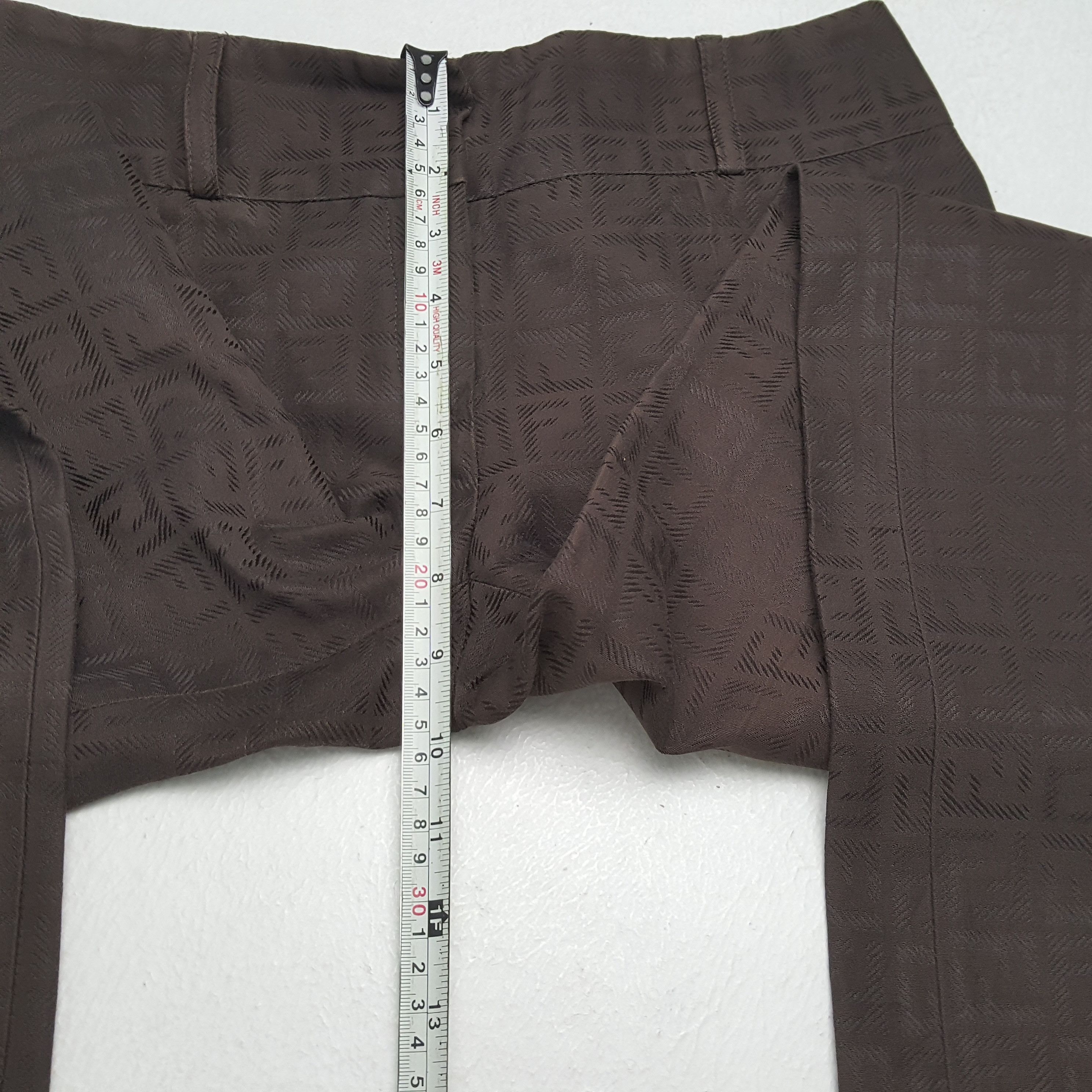 Fendi × Vintage Vintage FENDI Italian Fashion Brand Monogram Design Pants Size 27" / US 4 / IT 40 - 8 Thumbnail