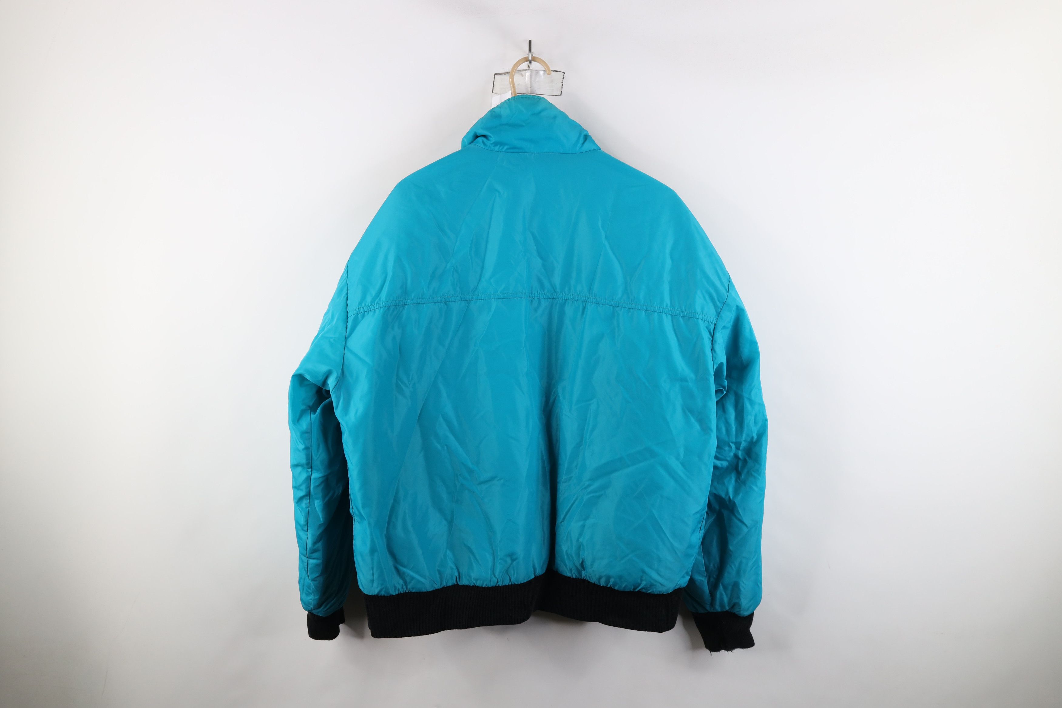 Vintage × Woolrich Woolen Mills Vintage 90s Woolrich Spell Out 2 In 1 Puffer Jacket Red Blue Size US XL / EU 56 / 4 - 12 Thumbnail