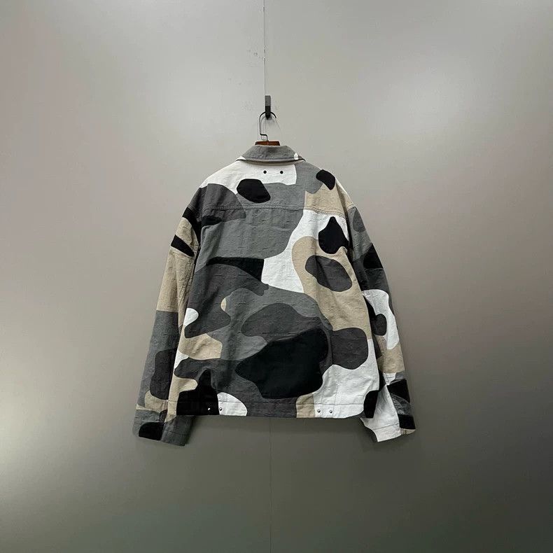 Louis Vuitton Louis Vuitton Geometric Portrait Patchwork Denim Jacket 250 Size US XL / EU 56 / 4 - 2 Thumbnail