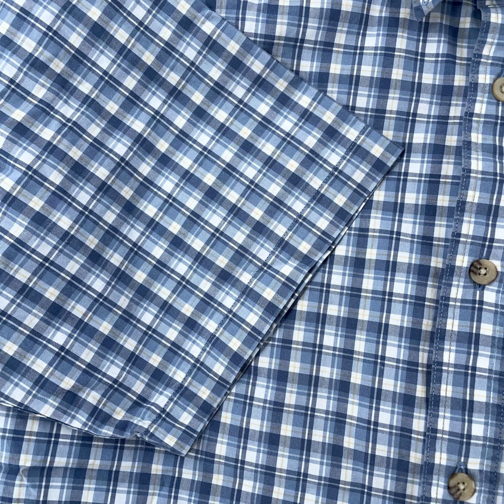 Carhartt Carhartt Shirt Mens Medium Light Blue Plaid Short Sleeve Button Front Work Size US M / EU 48-50 / 2 - 3 Thumbnail