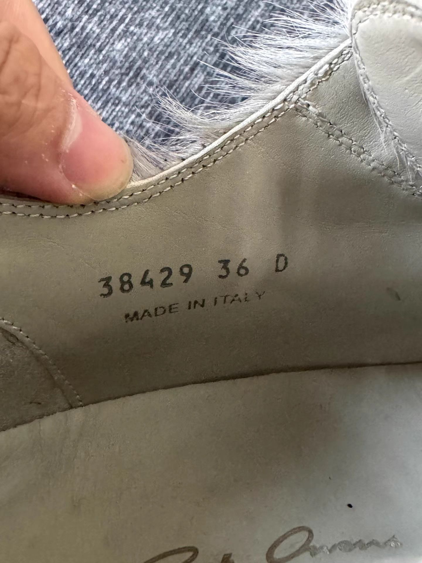 Rick Owens Rick Owens Mainline Grey Pony Hair Low Top Big Converse Size US 6 / IT 36 - 7 Thumbnail