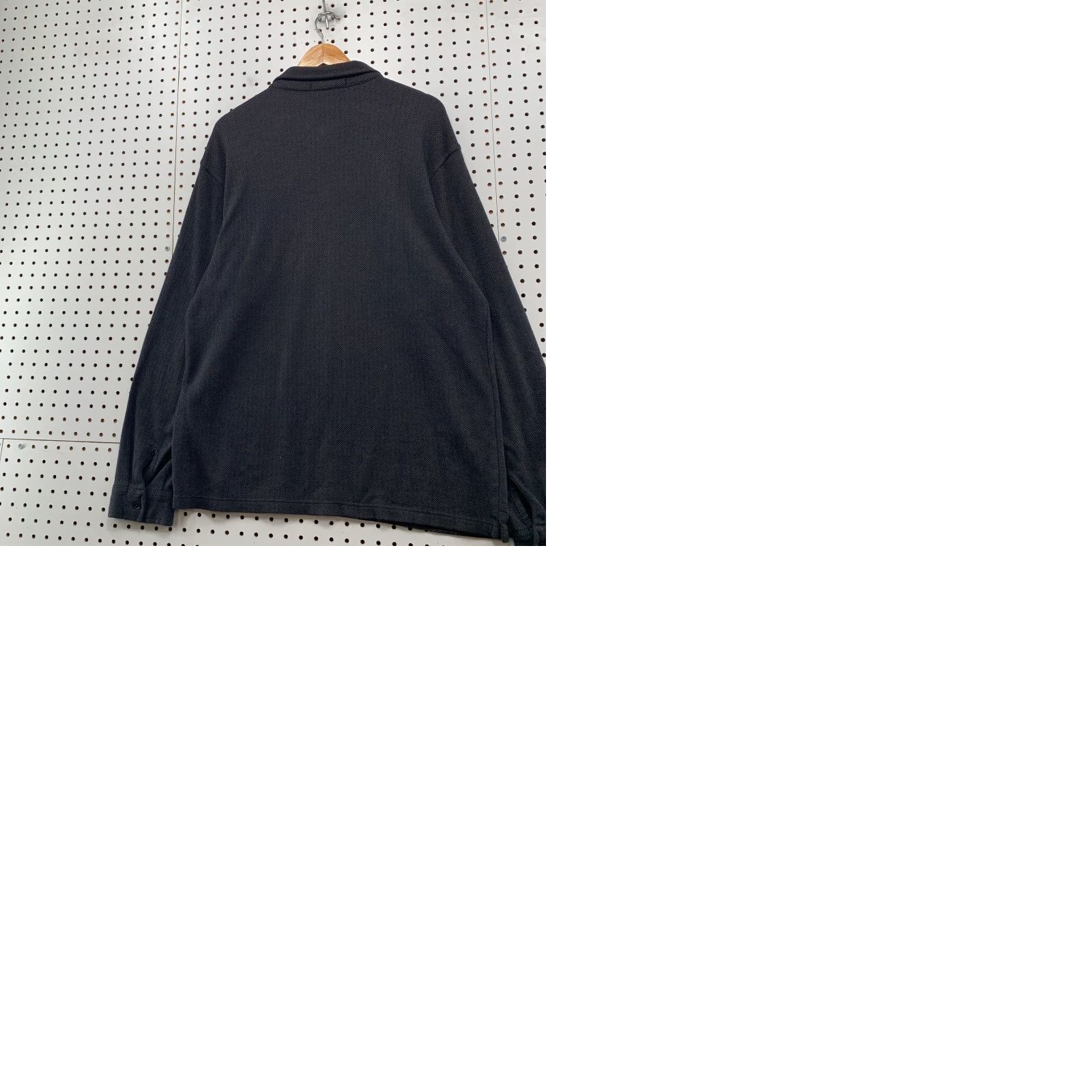 Banana Republic VINTAGE Banana Republic Polo Mens Large Black Herringbone Heavyweight Y2K Size US L / EU 52-54 / 3 - 9 Thumbnail