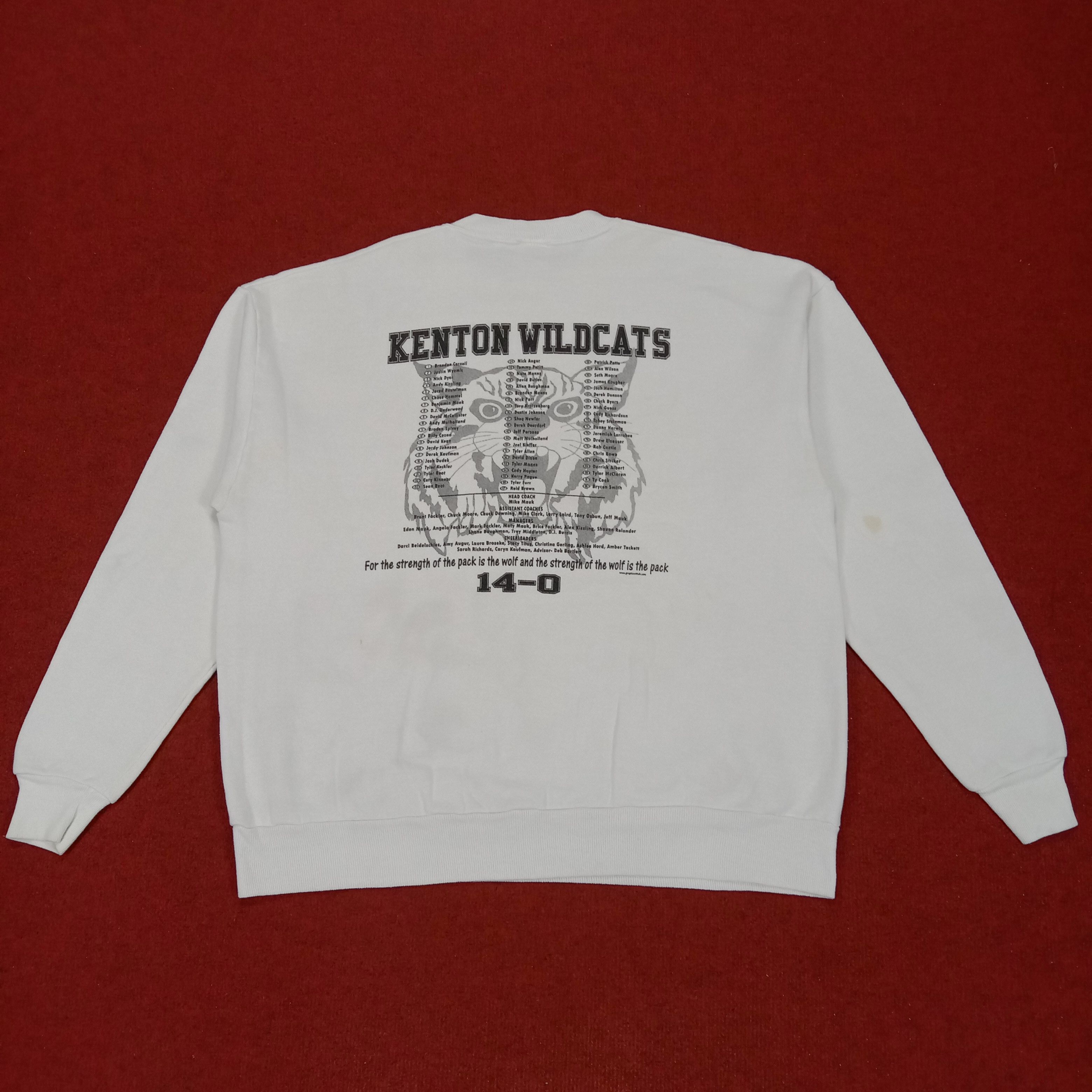 NFL × Vintage Kenton Wildcats American Football Team Vintage Sweatshirt Size US L / EU 52-54 / 3 - 3 Thumbnail