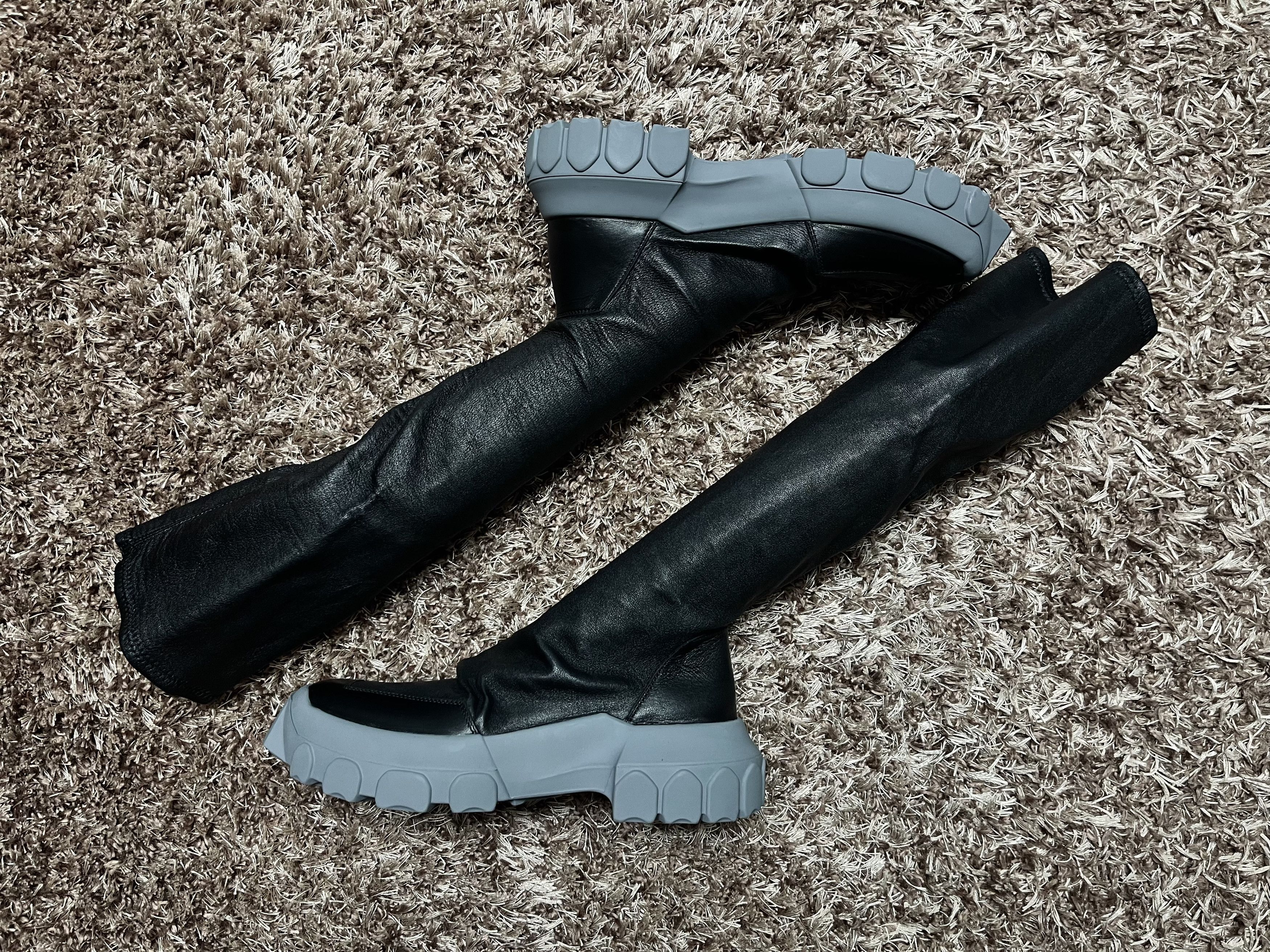 Rick Owens DIRT OFF-THE-RUNWAY HIKING SOCK BOOTS Size US 7 / EU 40 - 7 Thumbnail