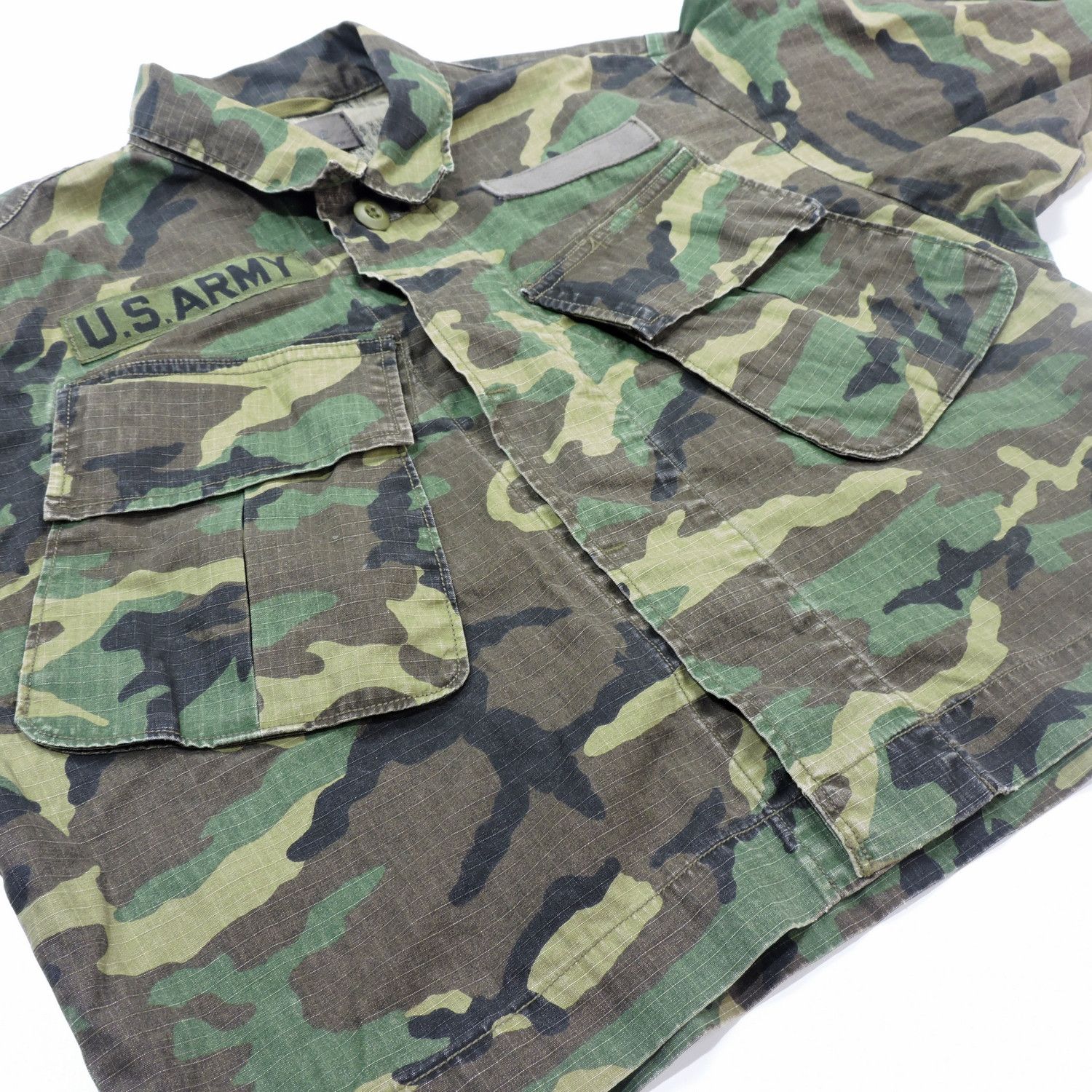 Japanese Brand RNA INC. CAMOUFLAGE SLANT POCKET LONG SLEEVE SHIRT Size US M / EU 48-50 / 2 - 7 Thumbnail