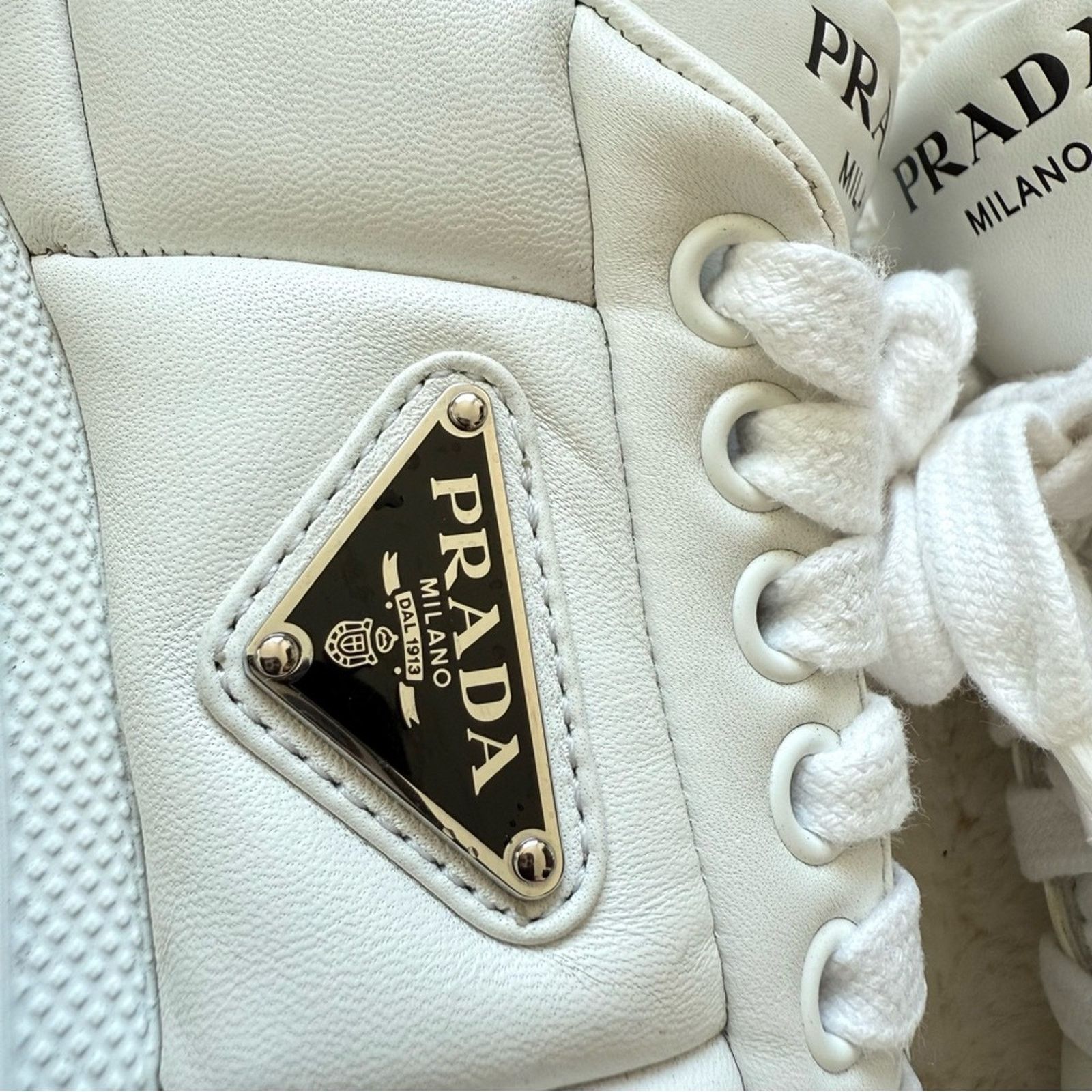 Prada Prada women platform sneakers size 38.5 EU Authentic 1350$ Size US 8.5 / IT 38.5 - 4 Thumbnail