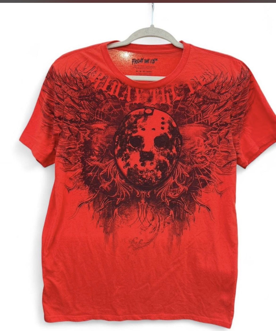 Affliction Friday the 13th Jason Graphic Tee Red Medium Size US M / EU 48-50 / 2 - 1 Thumbnail
