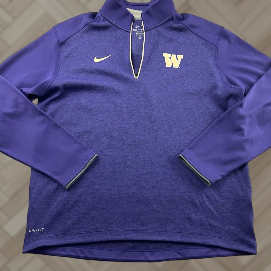 Nike Nike Dri-Fit Washington 1/4 Zip Pullover Jacket Men XL Purple Shirt Size US XL / EU 56 / 4 - 1 Thumbnail