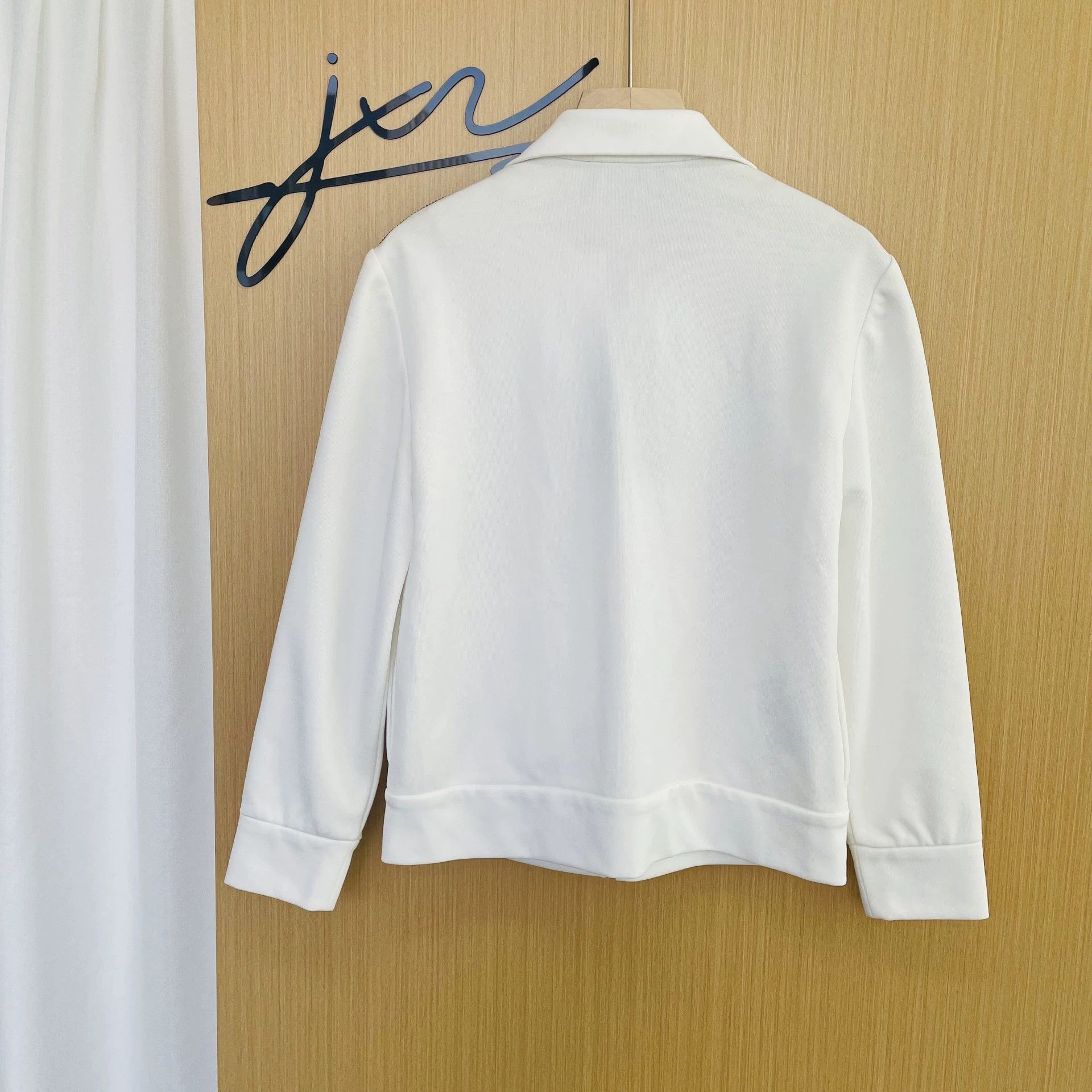 Gucci GUCCI Logo Embroidered Zip Collar Women's White XS Size XS / US 0-2 / IT 36-38 - 2 Thumbnail