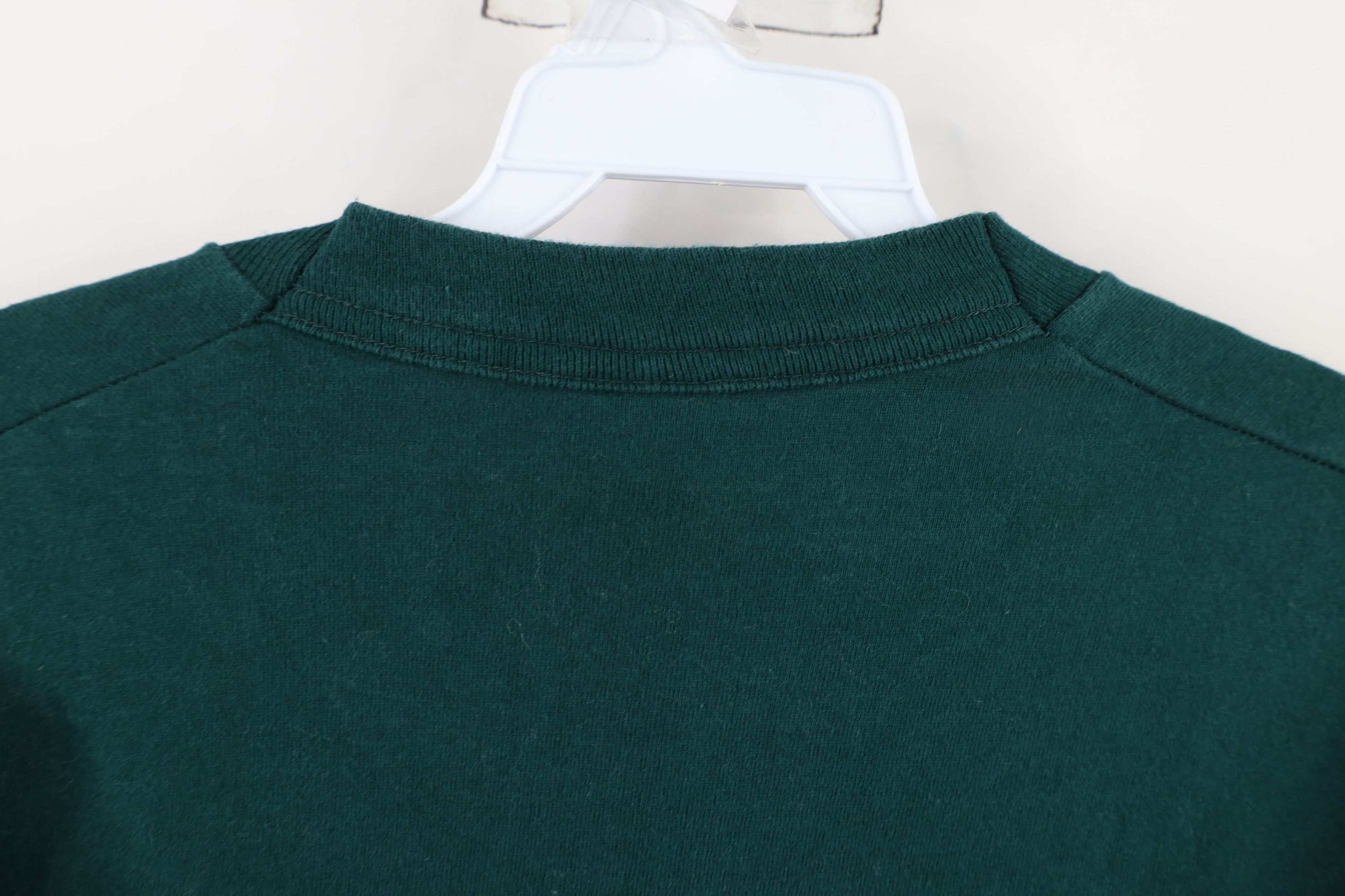 Vintage Vintage 90s Streetwear Cotton Long Sleeve T-Shirt Green USA Size US M / EU 48-50 / 2 - 9 Thumbnail