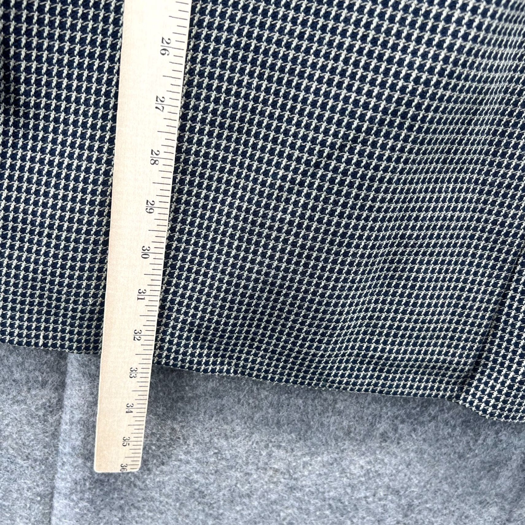 Ermenegildo Zegna Ermenegildo Zegna Soft Blazer Mens 44R Wool Silk Houndstooth Double Breasted Suit Coat Black Check Jacket Front Four-Button Tailored Regular Mens Size 44R - 6 Thumbnail