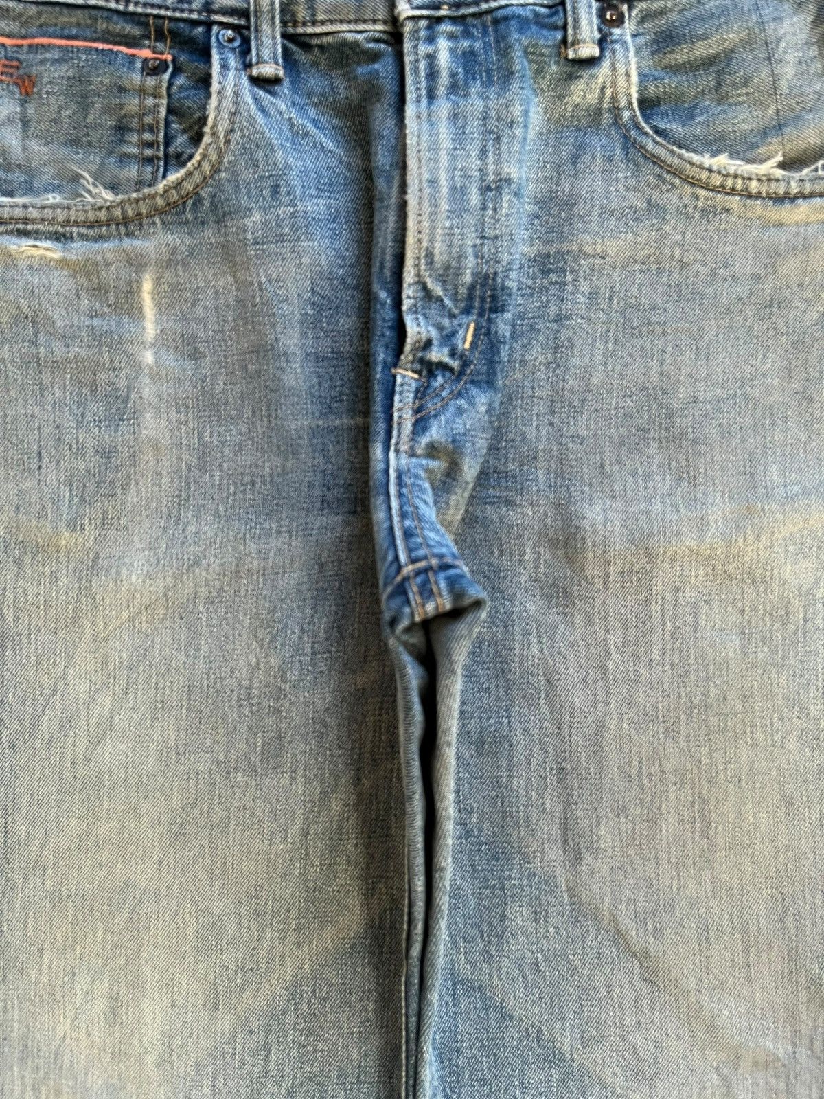 Edwin Vintage Japanese Edwin 505Z Selvedge Distressed Baggy Jeans Size US 33 - 6 Thumbnail