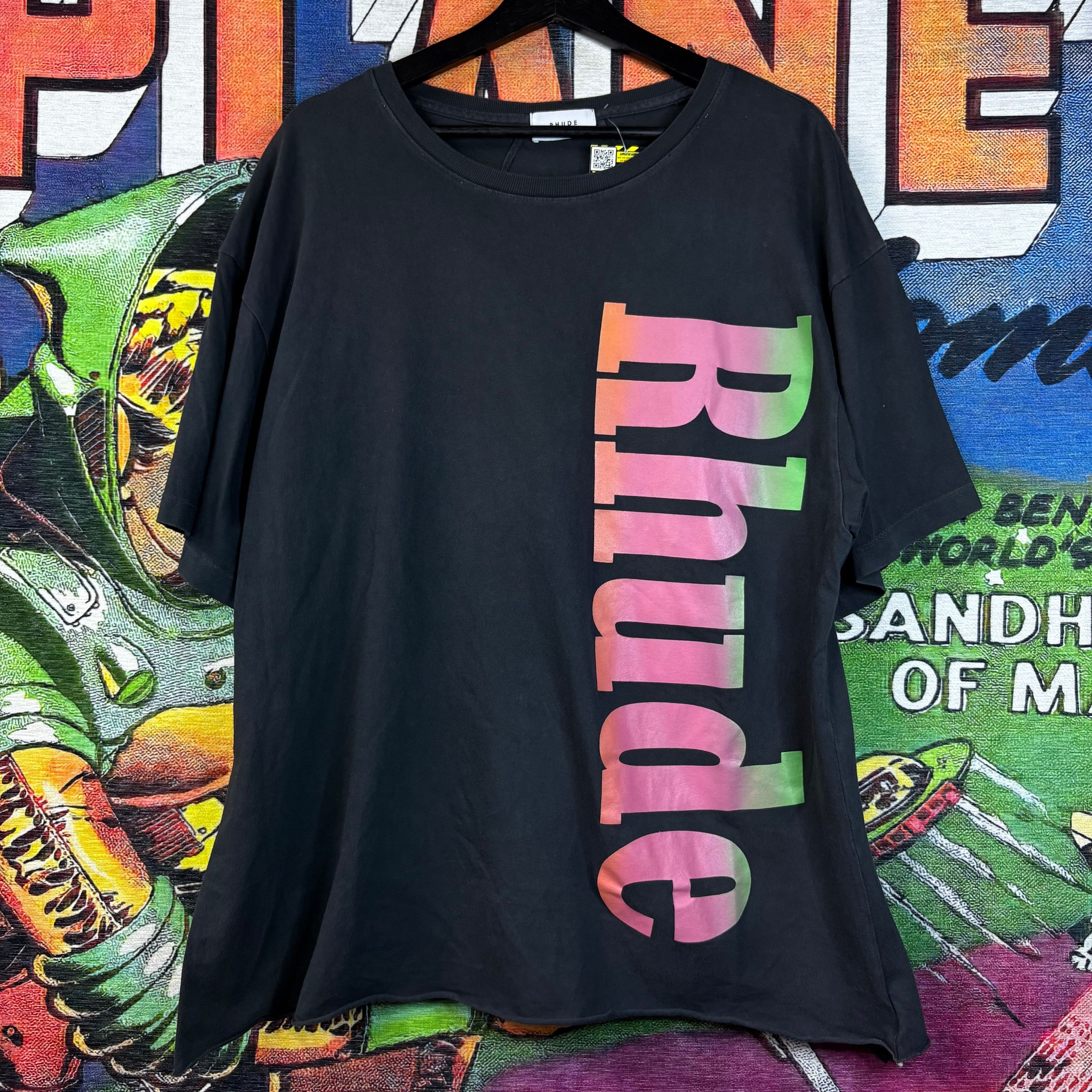 Rhude Neon Rhude Logo Tee Size XL Size US XL / EU 56 / 4 - 1 Thumbnail