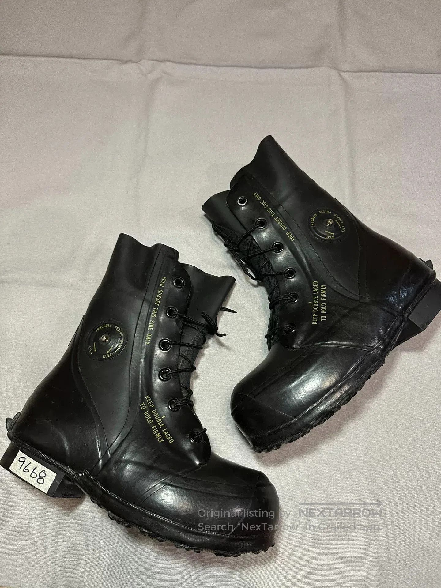 Raf Simons Vintage 1980s Bata Military Runway Boots. Size US 10 / EU 43 - 2 Thumbnail